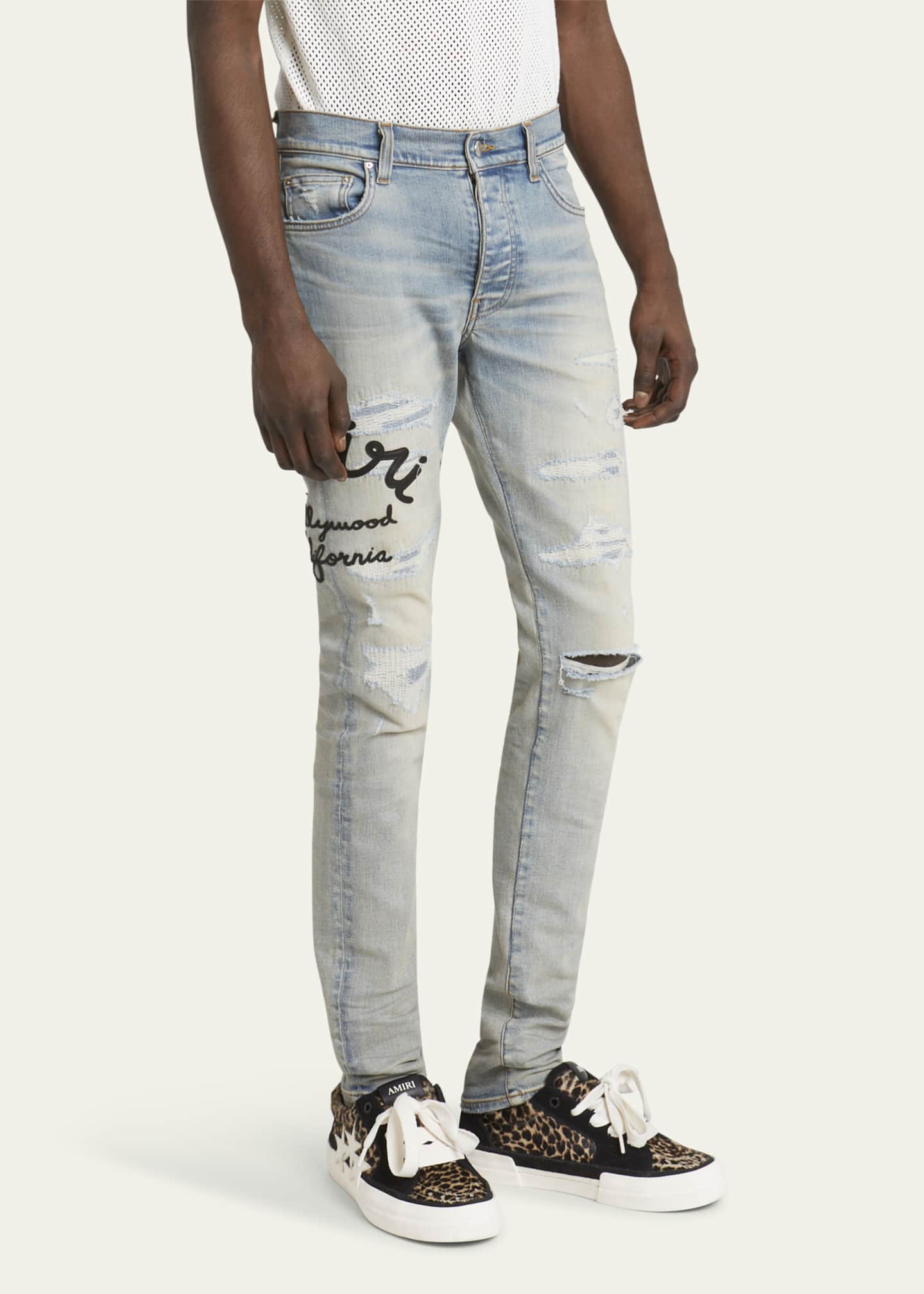 Amiri Men s Hollywood Thrasher Skinny Jeans Bergdorf Goodman