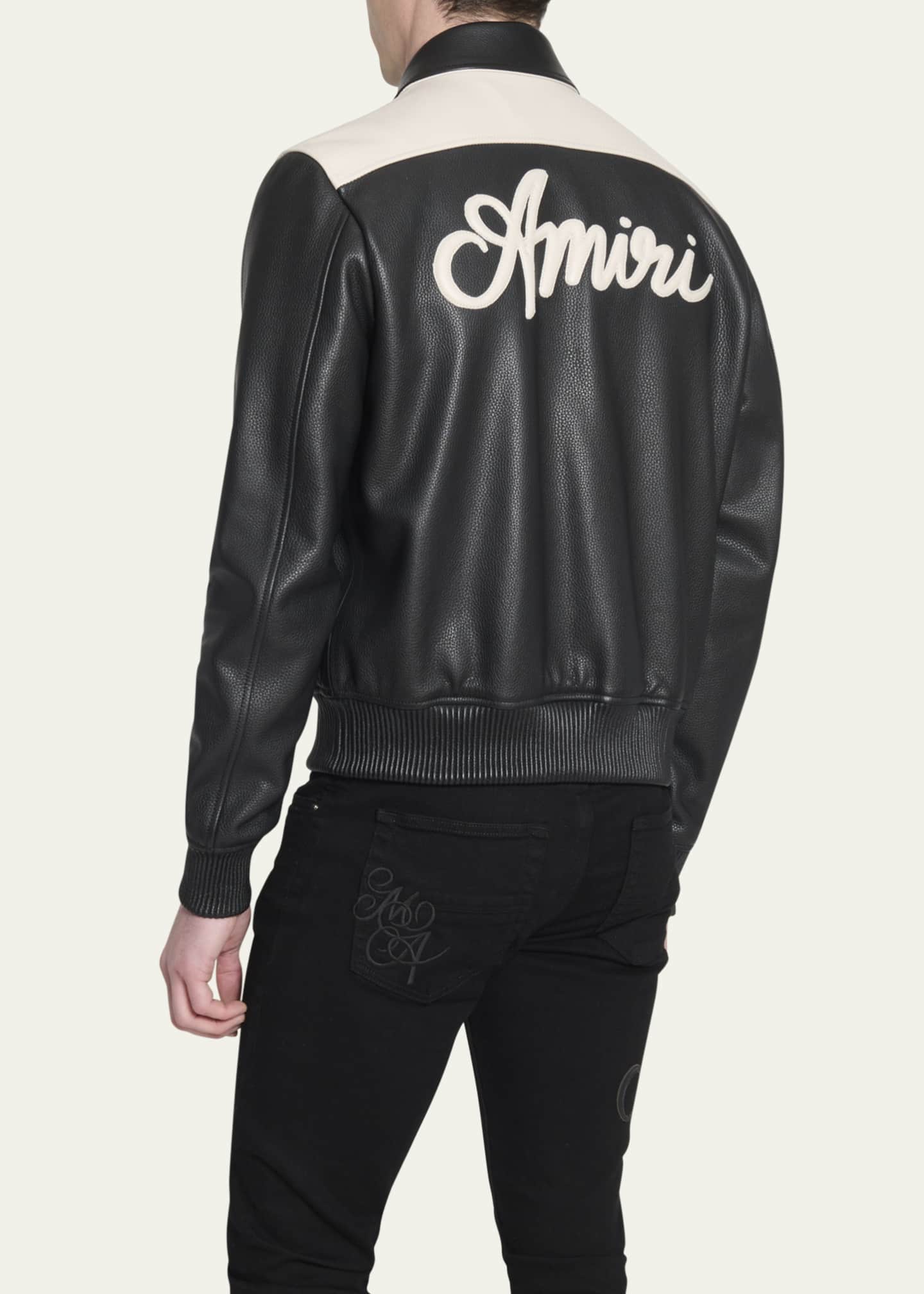 Amiri leather jacket shop