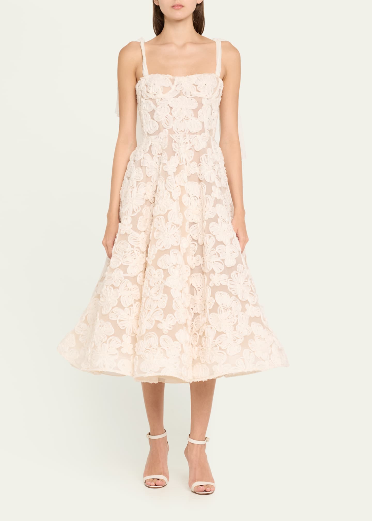 shona joy navy lace dress Shona Joy - La Lune Ruched Halter Maxi Dress - Iceberg Blue main image 0