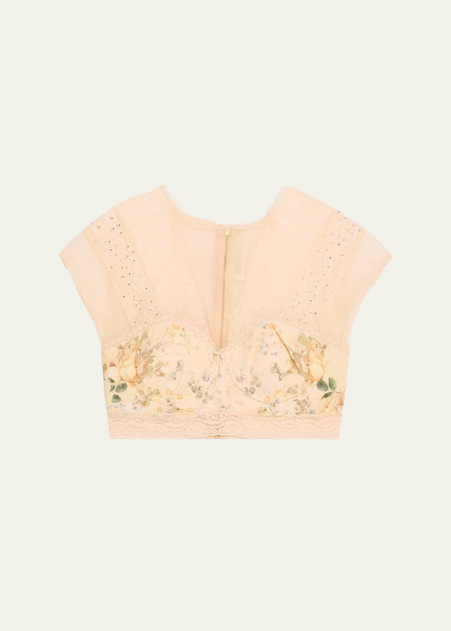 Camilla Adorned in Antiquity Lace Splice Top Image 1 of 5