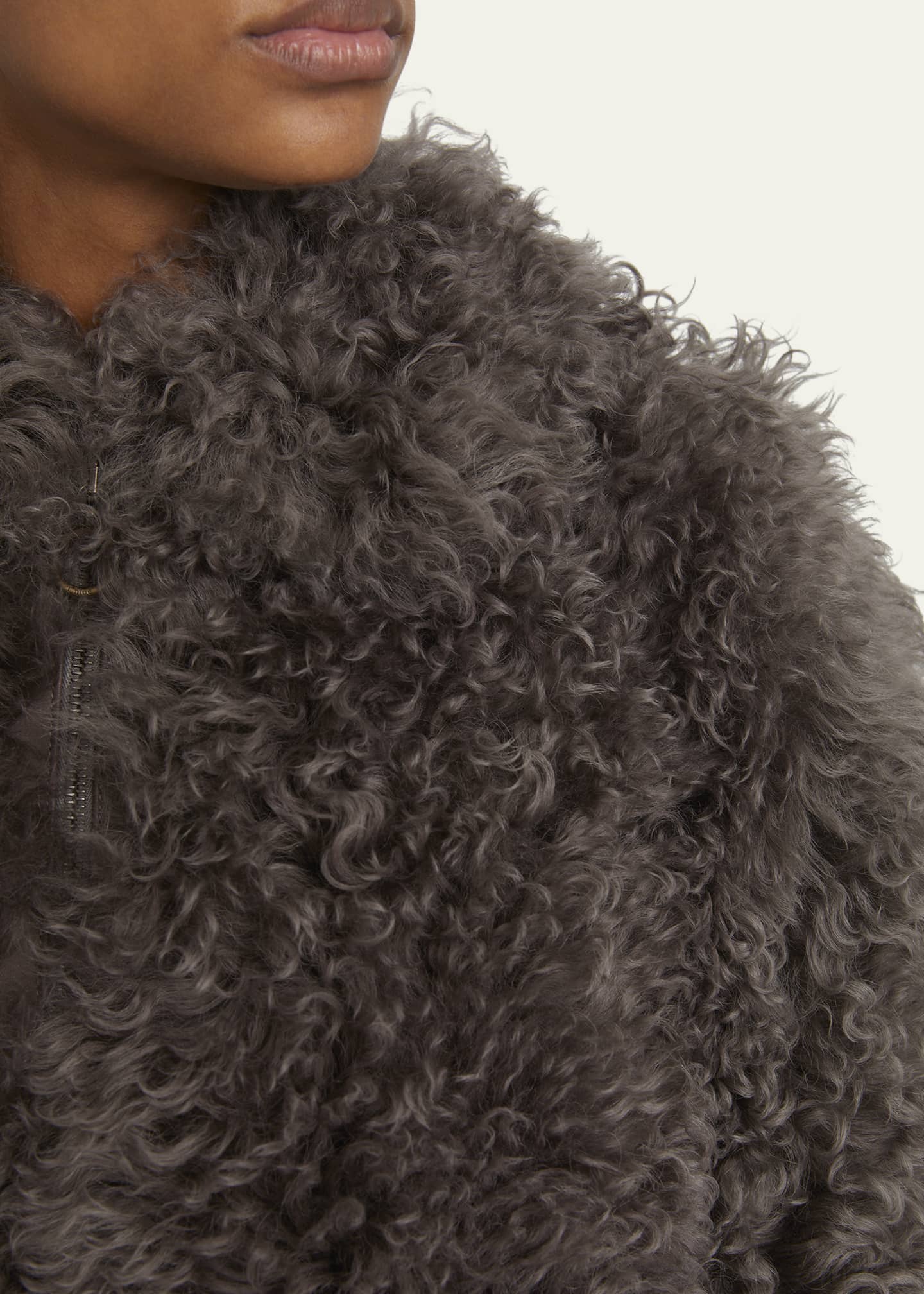 Chloe Curly Shearling Jacket Image 5 of 5