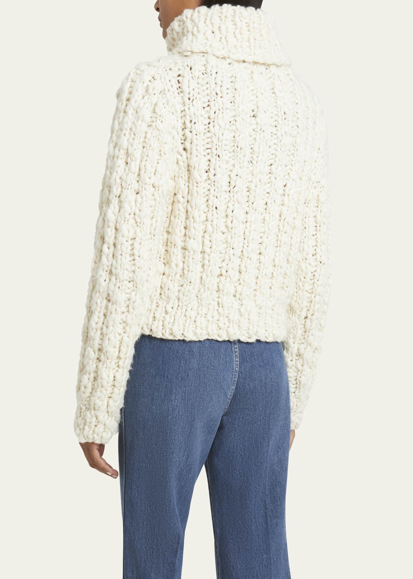 Chloe Cloudy Wool Turtleneck Sweater Image 3 of 5