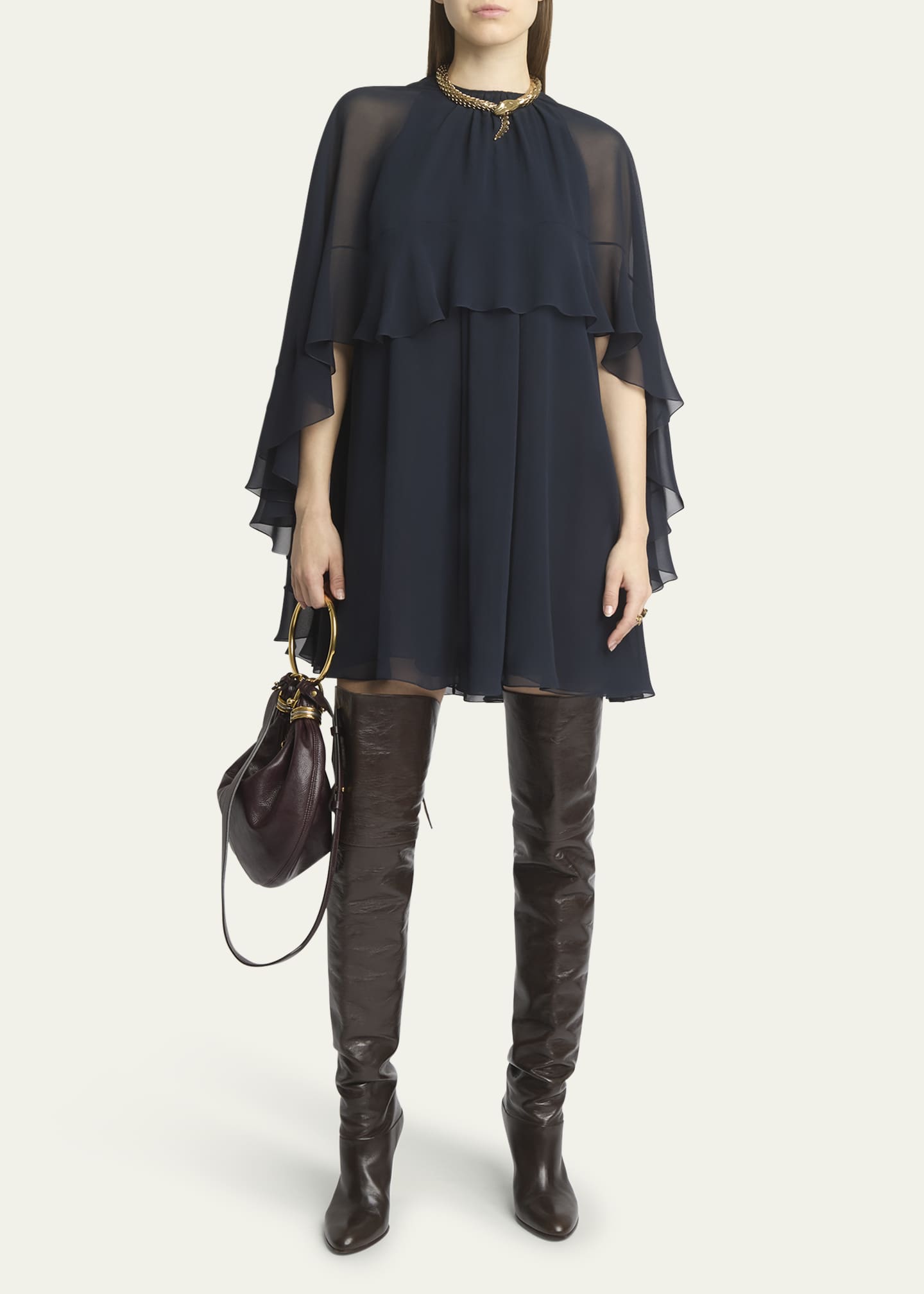 GLOWNY ♥ G CHLOE MINI DRESS /追跡付 G CHLOE MINI DRESS (DARK GRAY) - GLOWNY