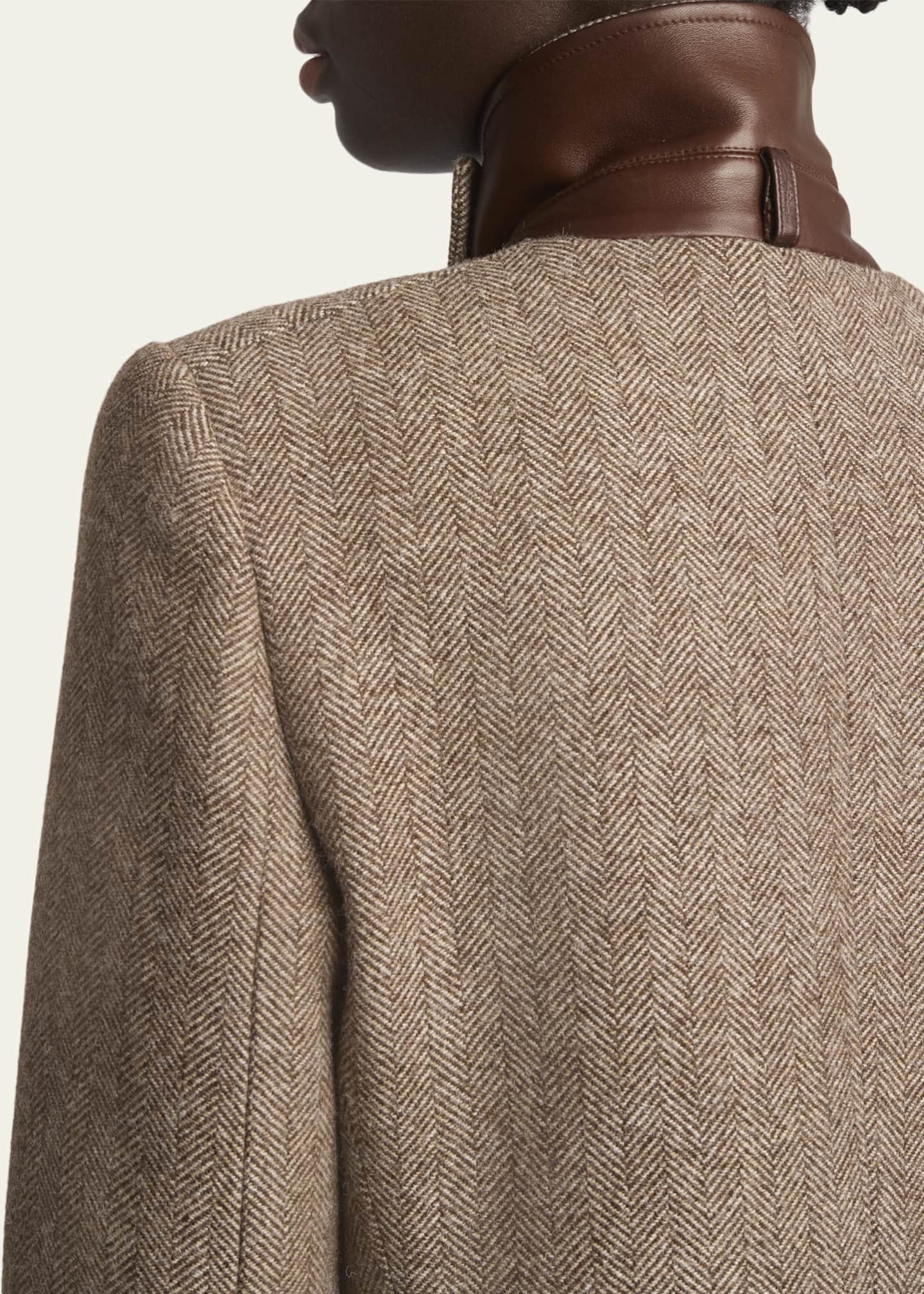 Herringbone Boyish Wool Jacket