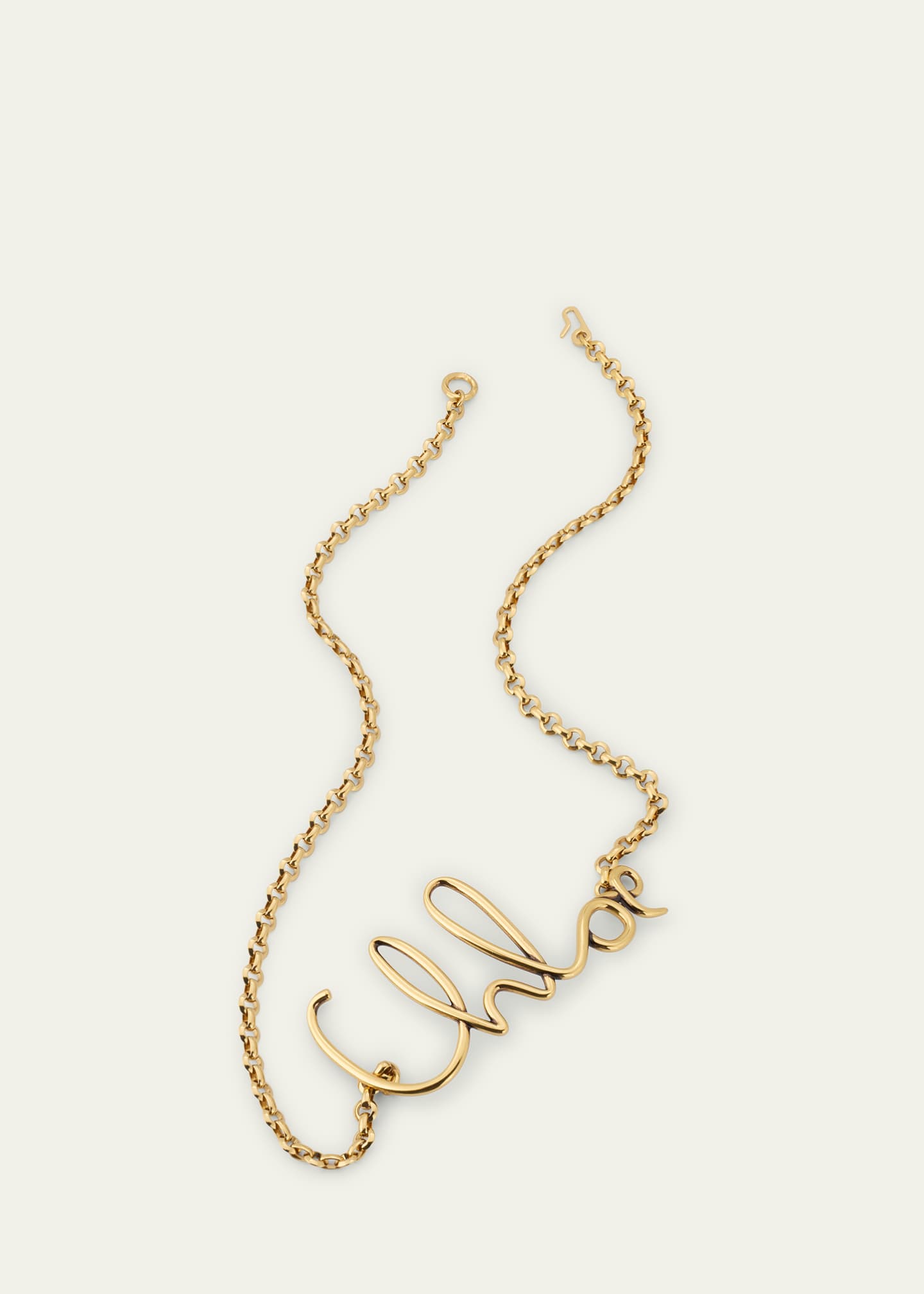 Chloe Logo Brass Chain Belt Image 3 of 4