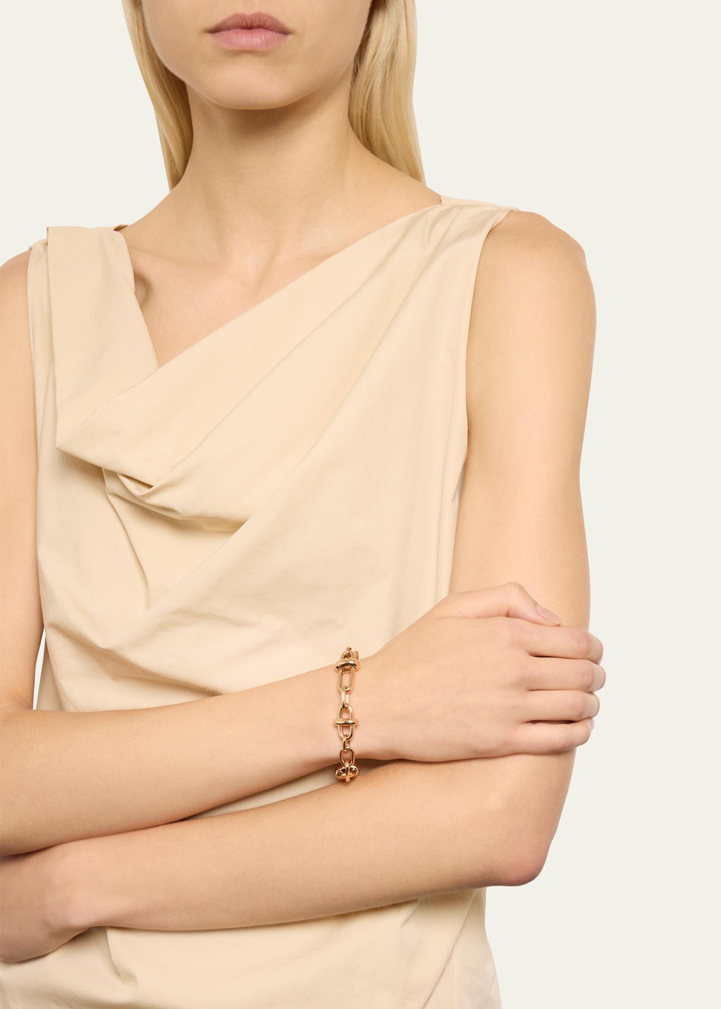 Pomellato Iconica 18K Rose Gold Cross Bar Link Bracelet - Bergdorf 