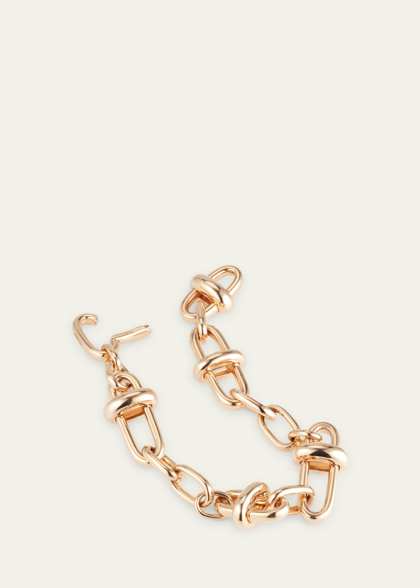 Pomellato Iconica 18K Rose Gold Cross Bar Link Bracelet - Bergdorf 