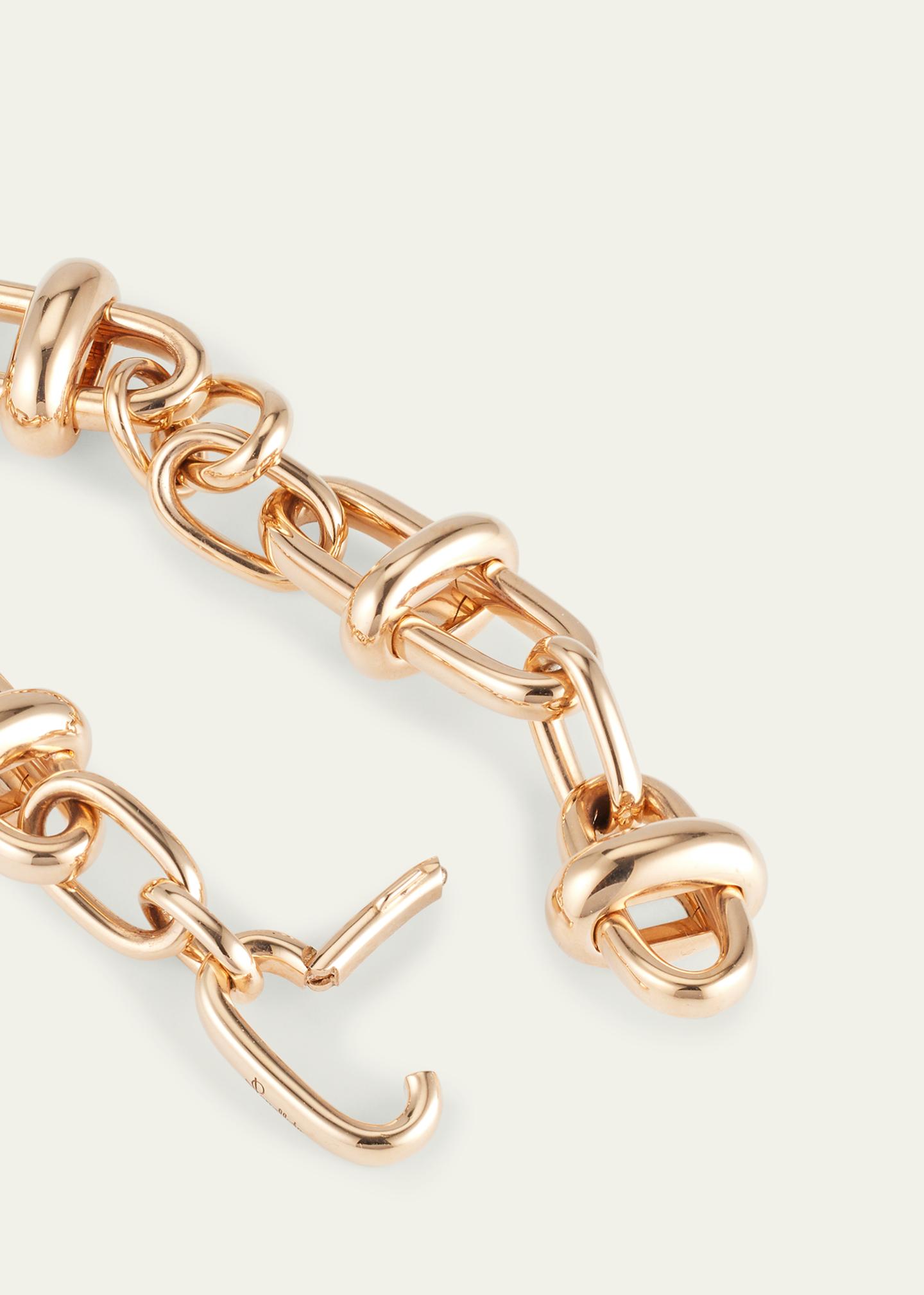 Pomellato Iconica 18K Rose Gold Cross Bar Link Bracelet - Bergdorf 