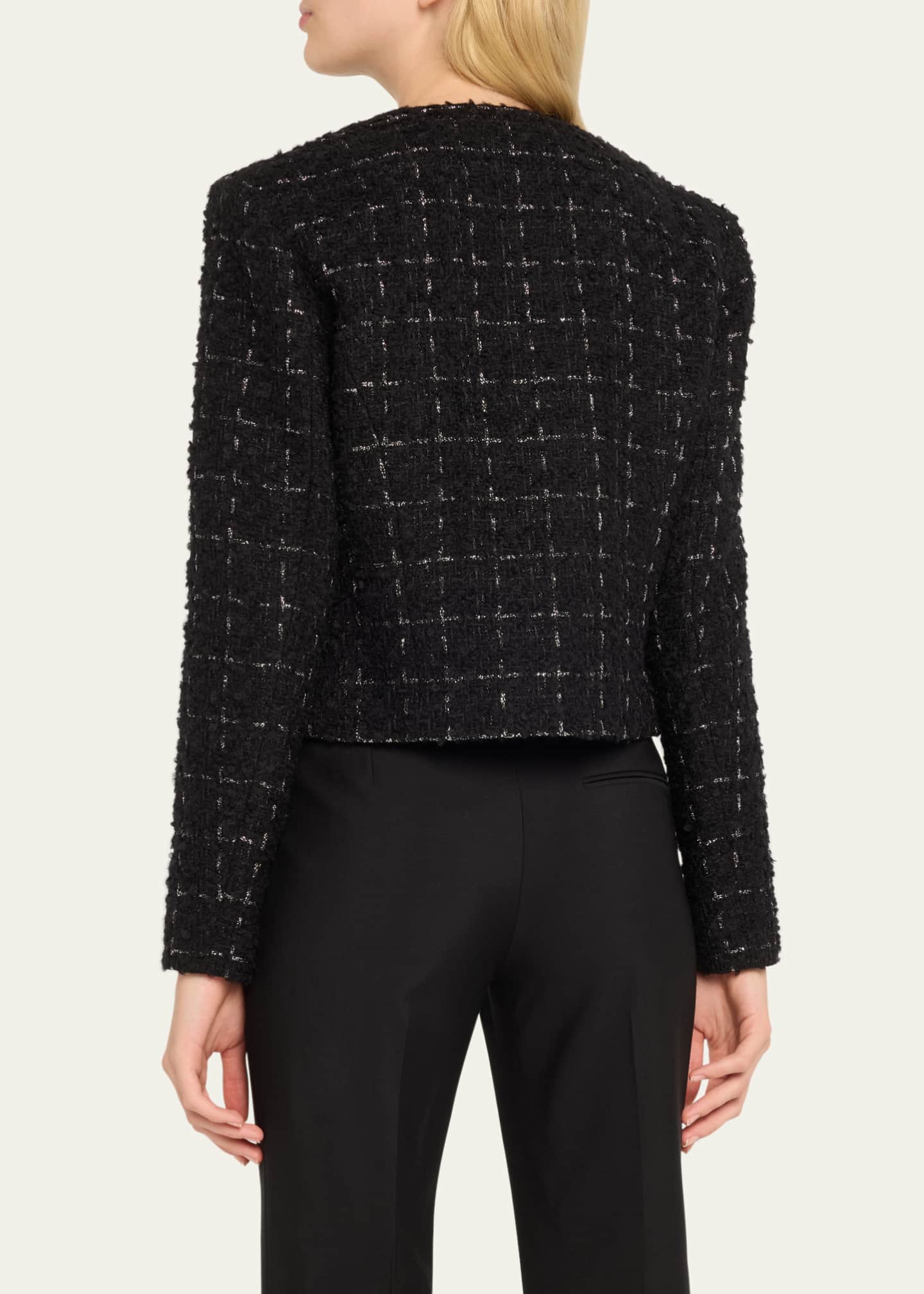 Iro Malano Tailored Check Tweed Jacket Image 3 of 5