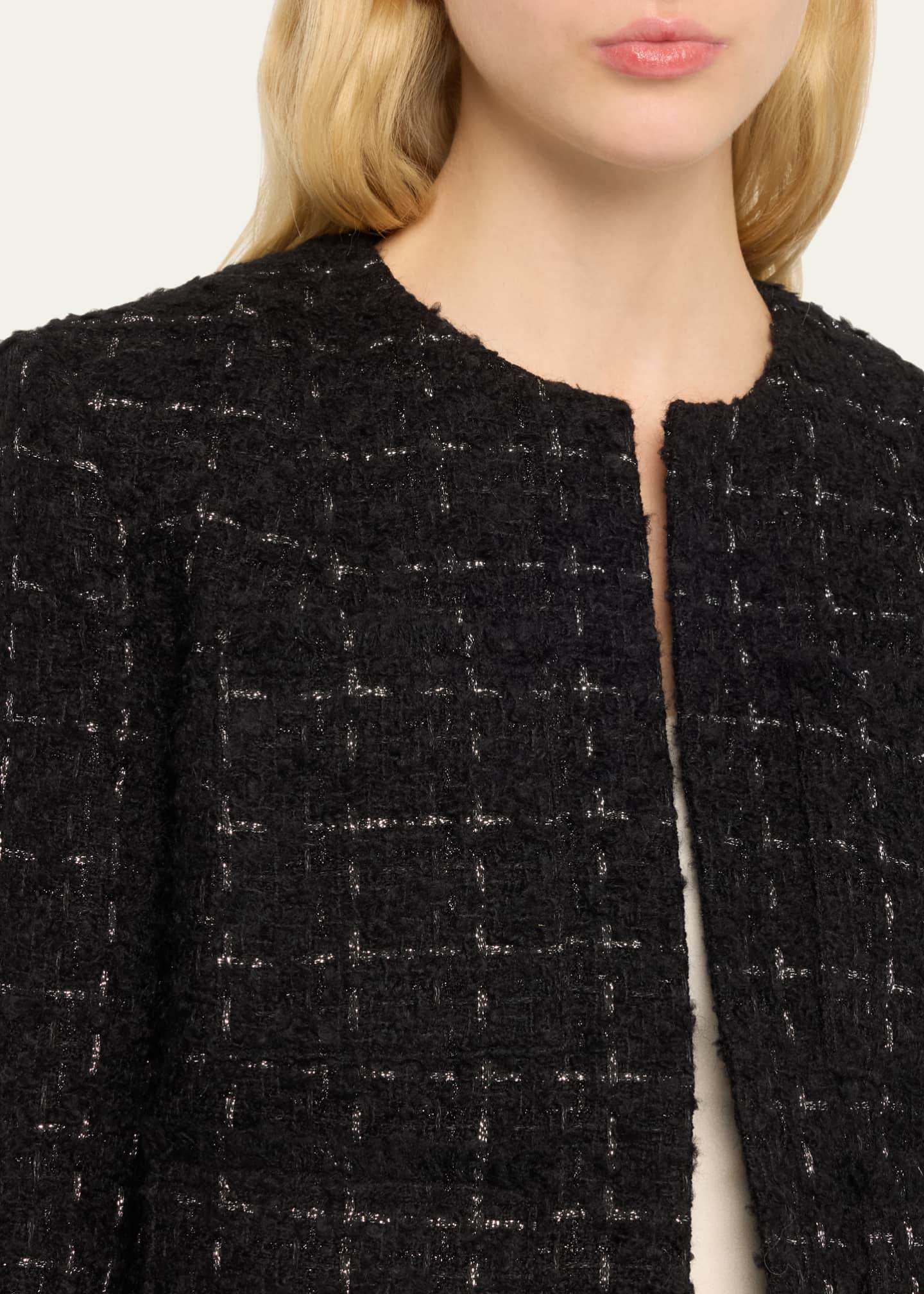 Iro Malano Tailored Check Tweed Jacket Image 5 of 5