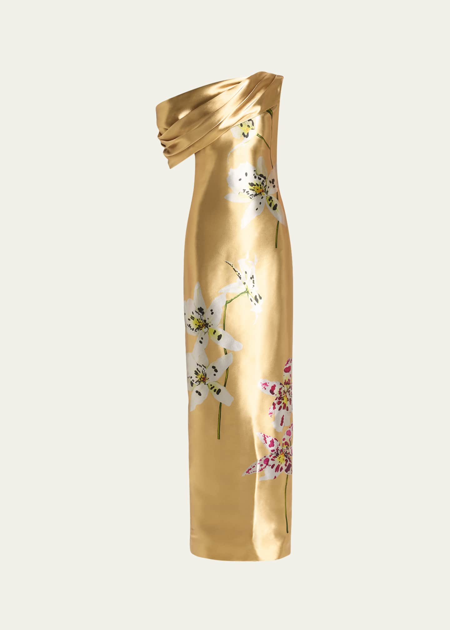 Oscar de la renta gold gown clearance