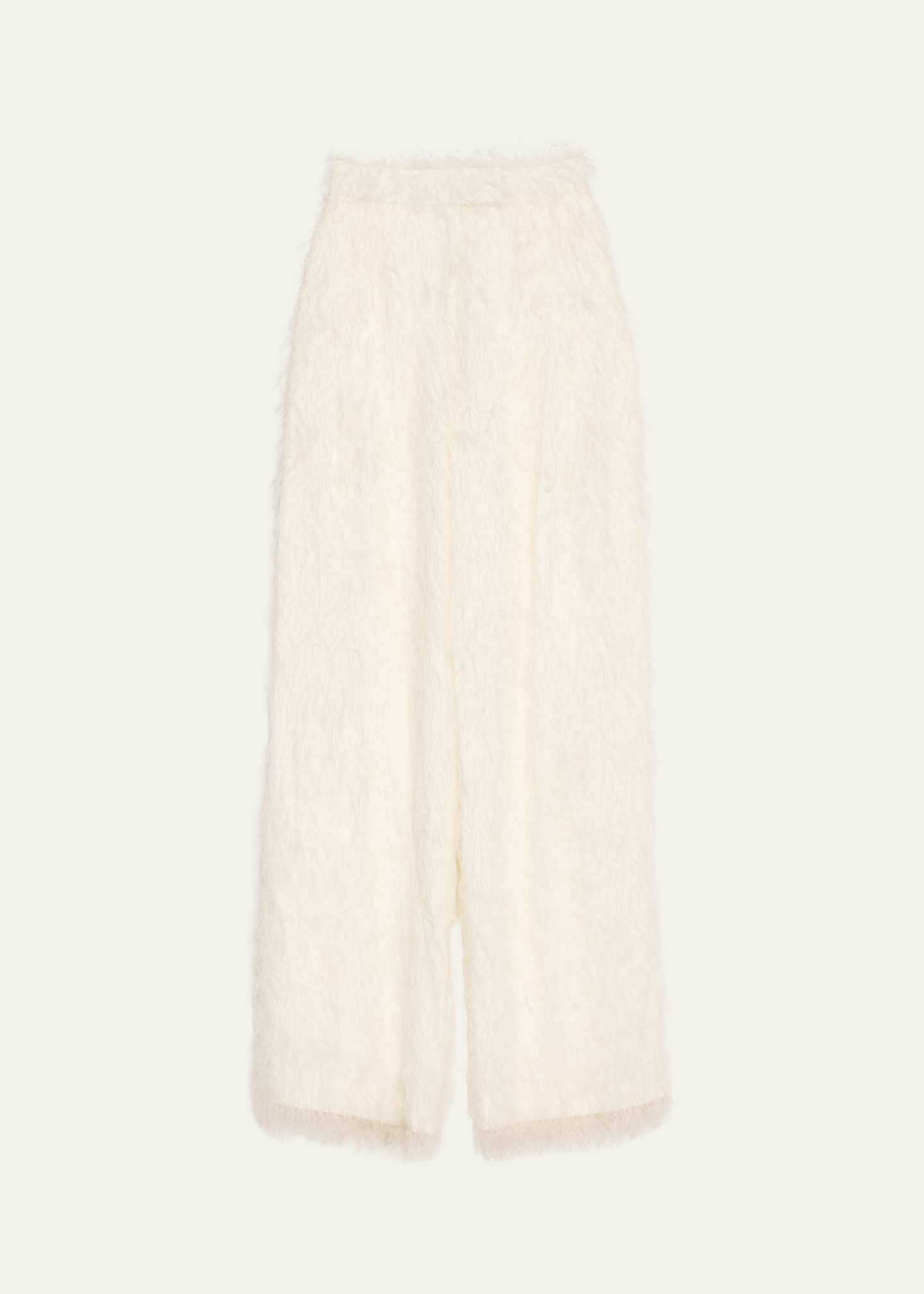 Oscar de la Renta Fringe Fil Coupe Wide Leg Pants Image 1 of 5