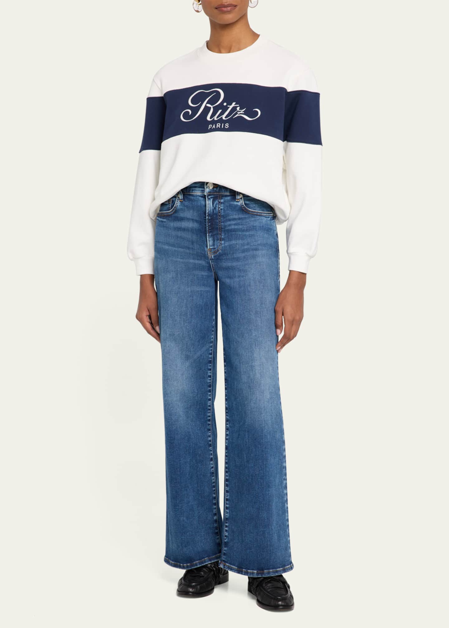 FRAME Le Slim Palazzo Jeans Image 2 of 5