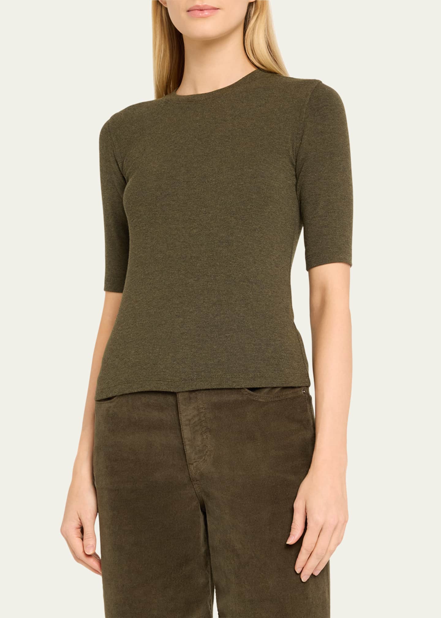FRAME Ribbed Crewneck Tee Image 4 of 5