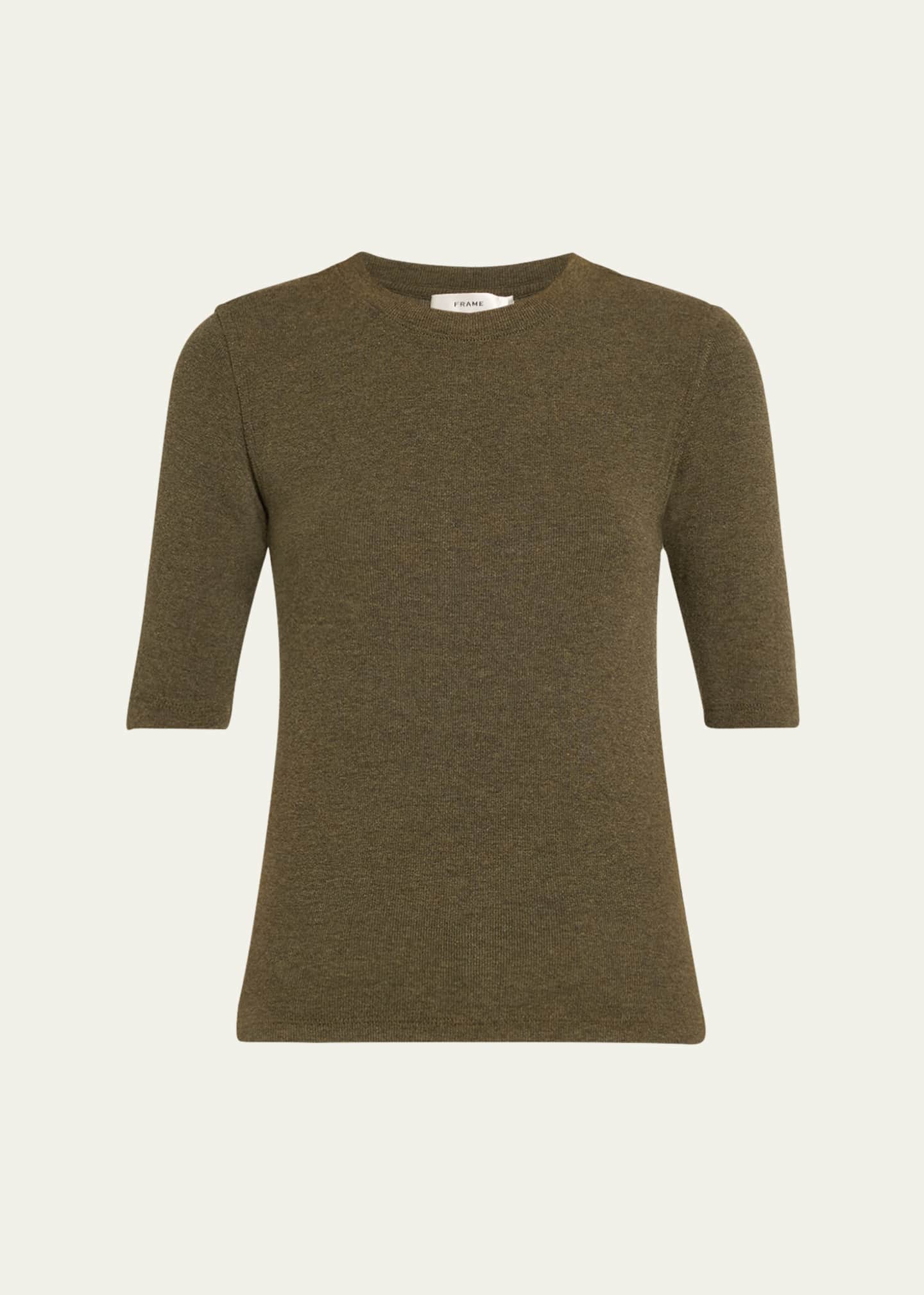 FRAME Ribbed Crewneck Tee Image 1 of 5