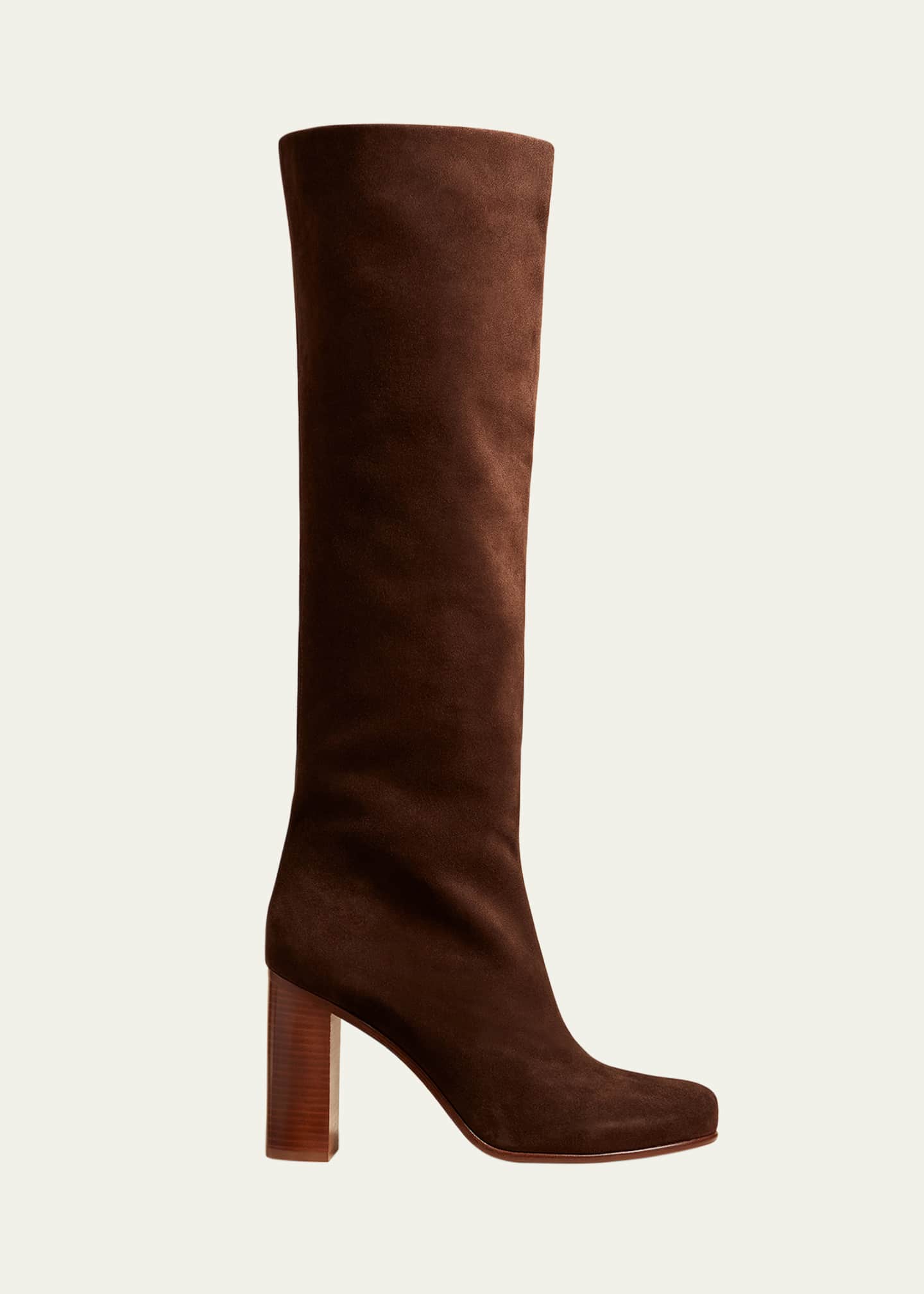 Khaite Willow Suede Knee Boots Image 1 of 4