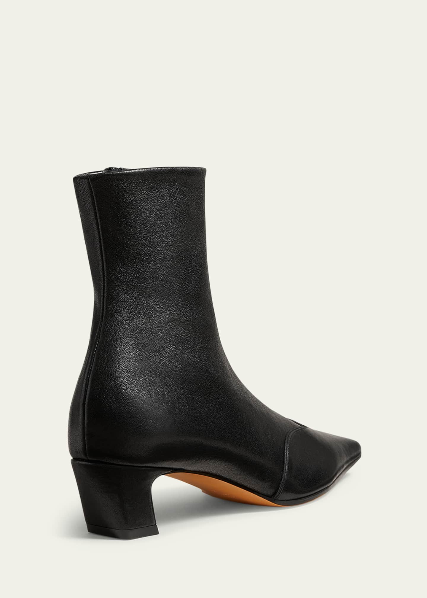 Khaite Nevada Stretch Leather Ankle Booties Image 4 of 5