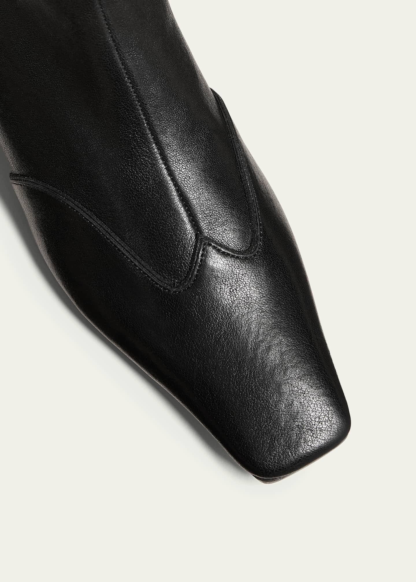 Khaite Nevada Stretch Leather Ankle Booties Image 5 of 5