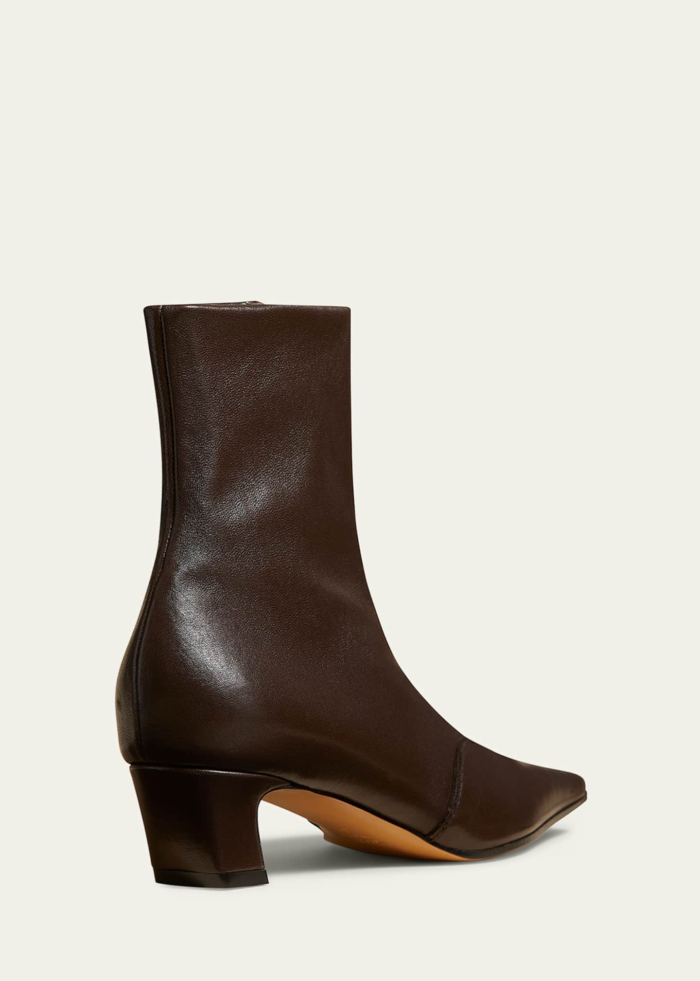 Nevada Stretch Leather Ankle Booties