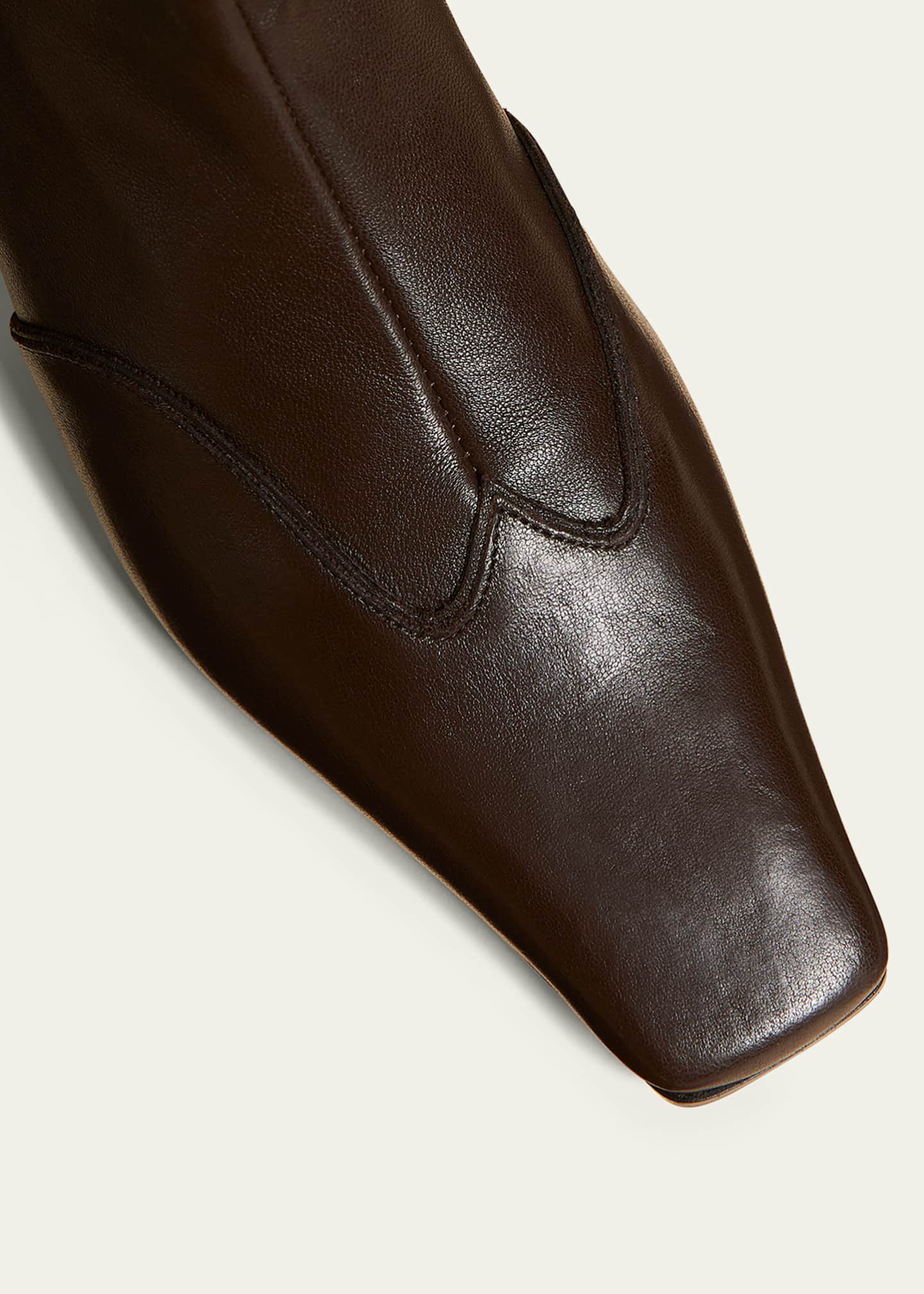 Nevada Stretch Leather Ankle Booties