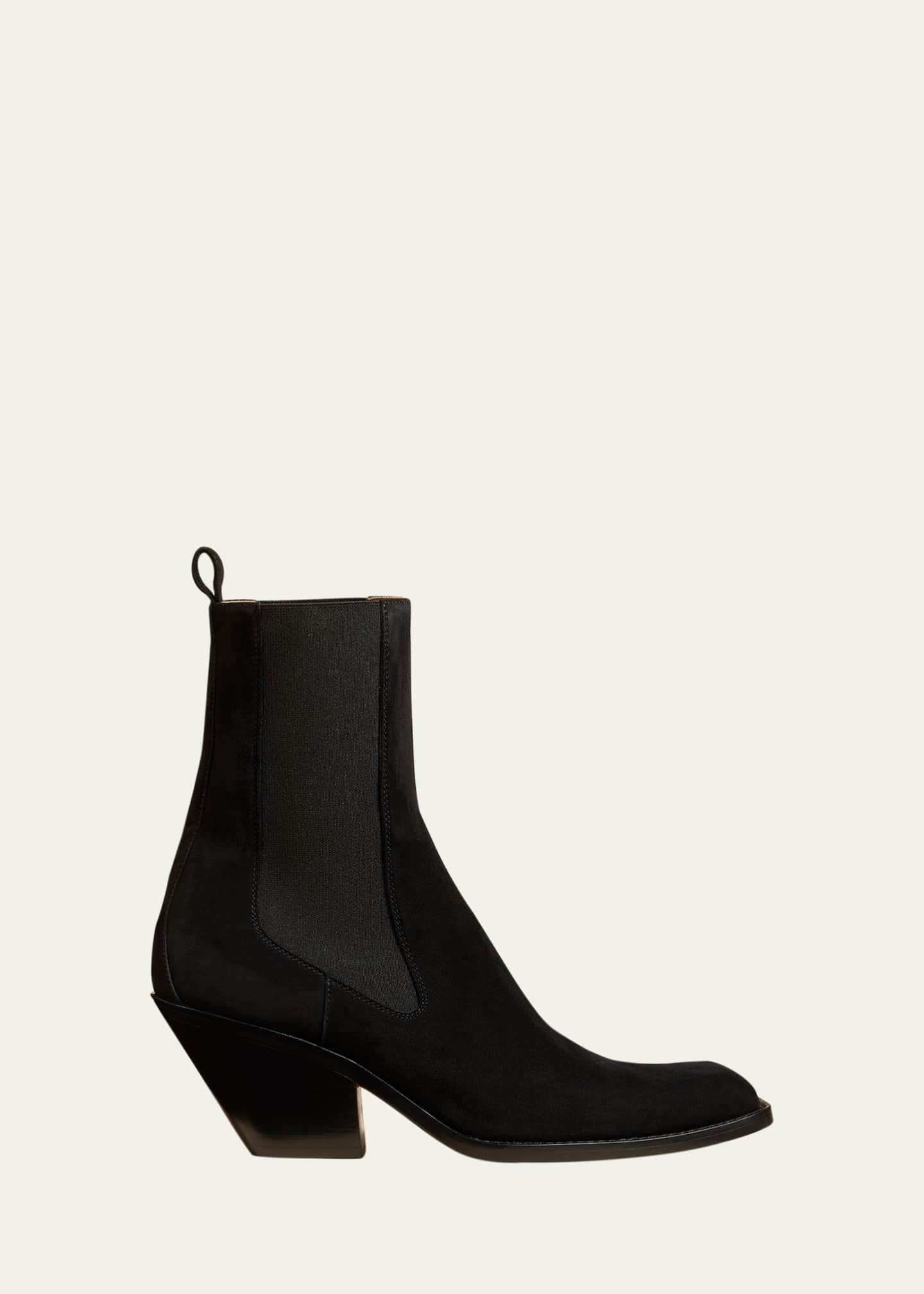 Khaite Austin Suede Chelsea Booties Image 1 of 2