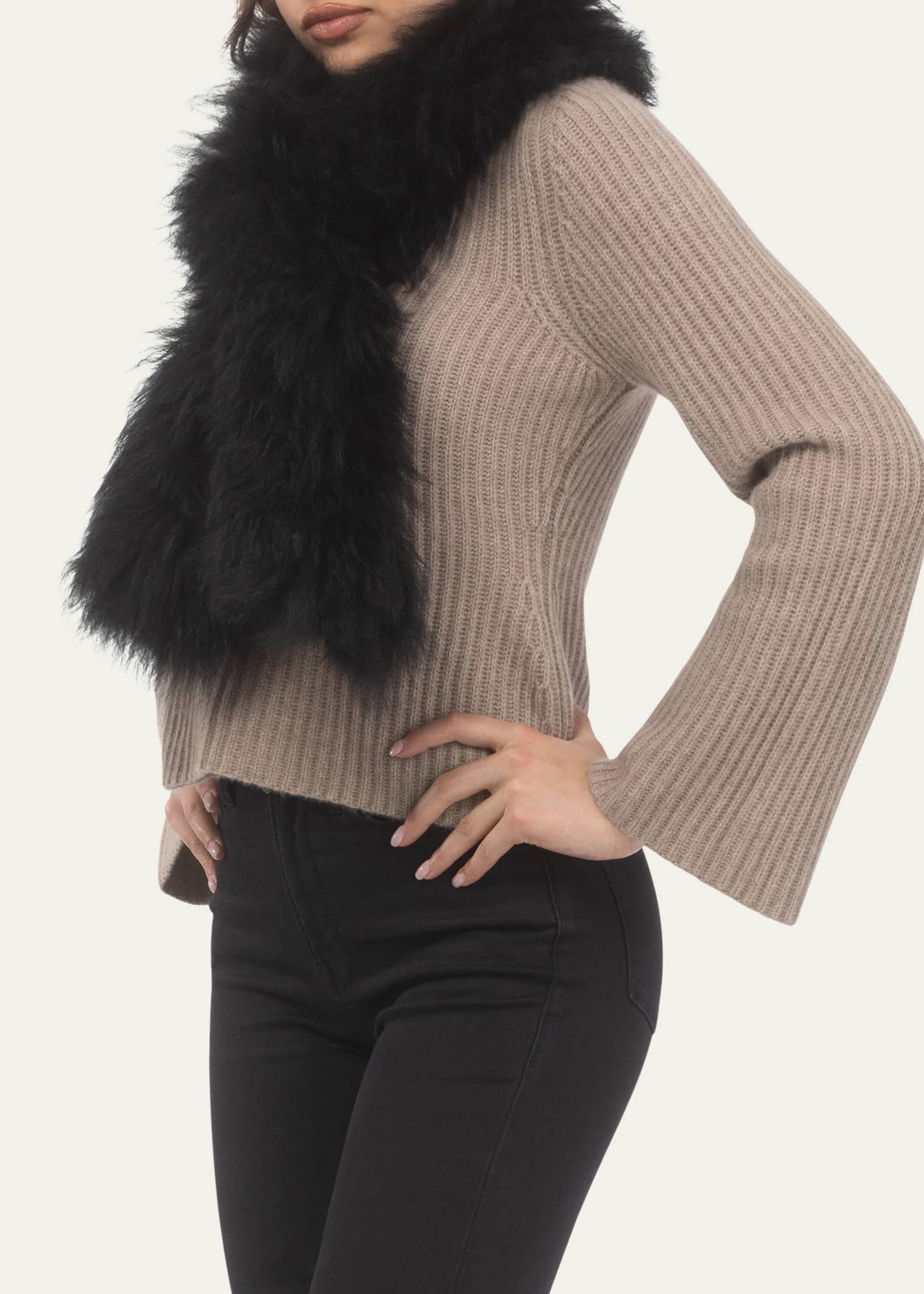 Gorski Select Lamb Pull-Through Scarf Image 3 of 3
