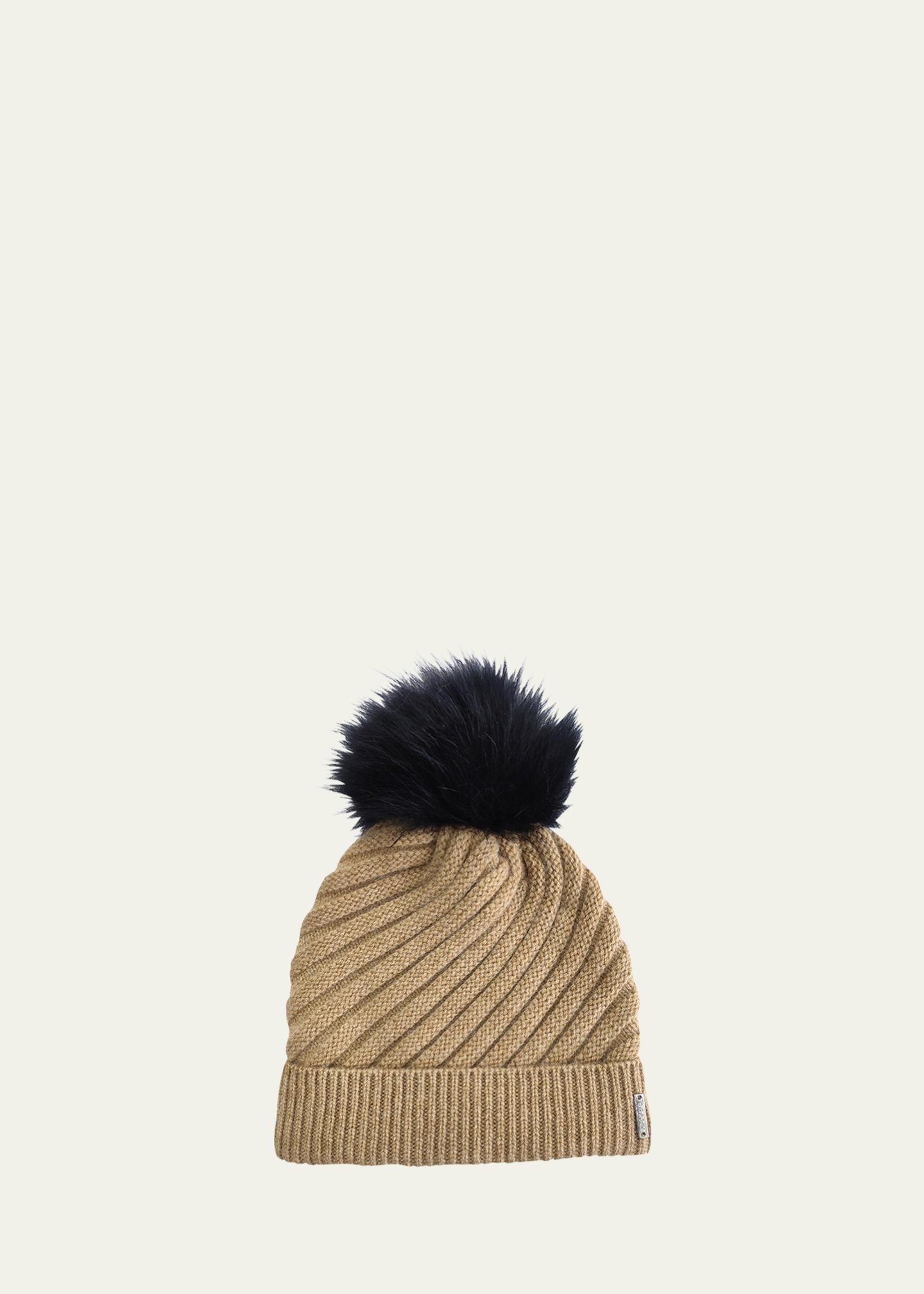 Gorski beanie Gorski Ribbed Knit Two-Tone Beanie | Neiman Marcus main image 4