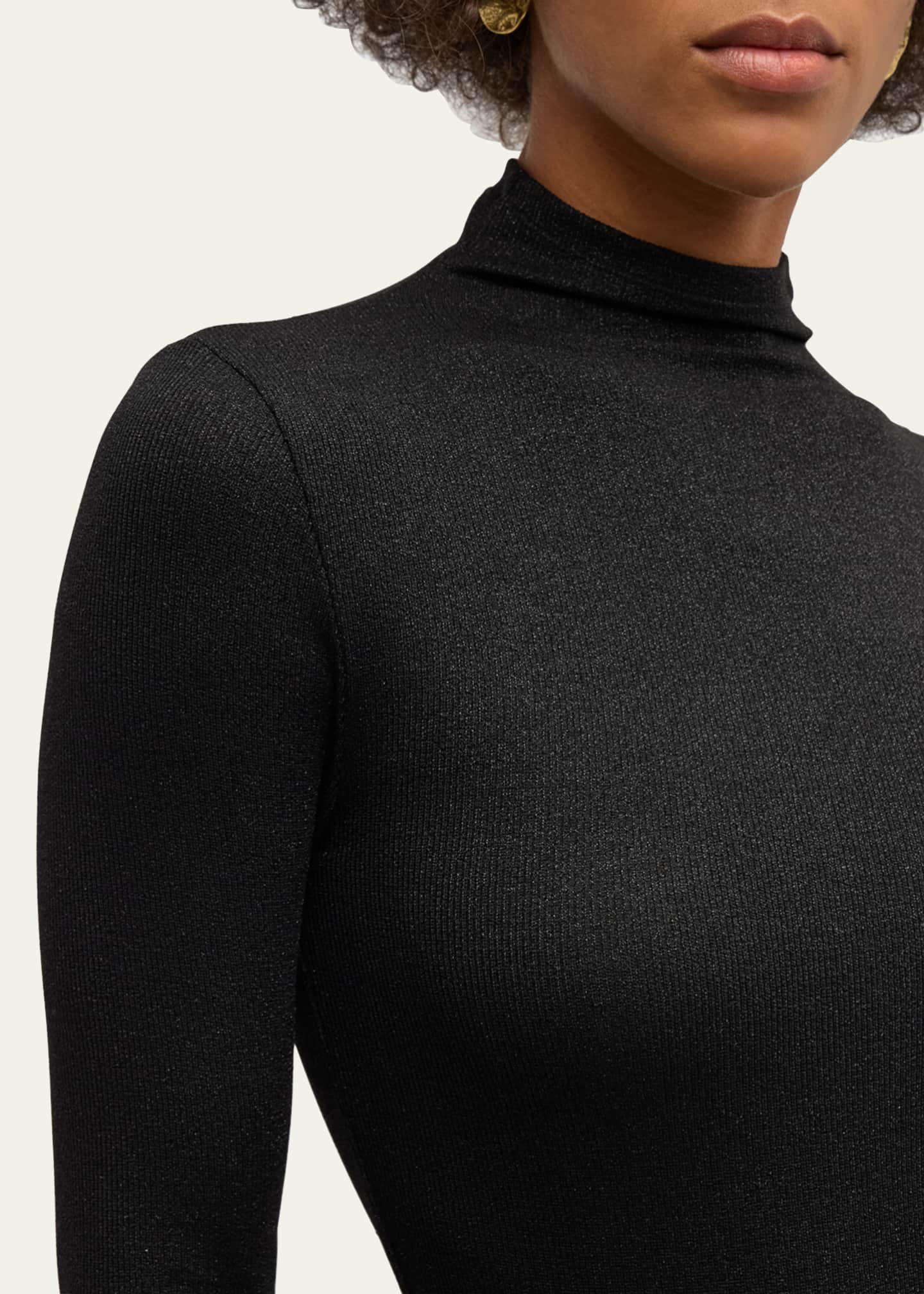 Sparkly black turtleneck cheap