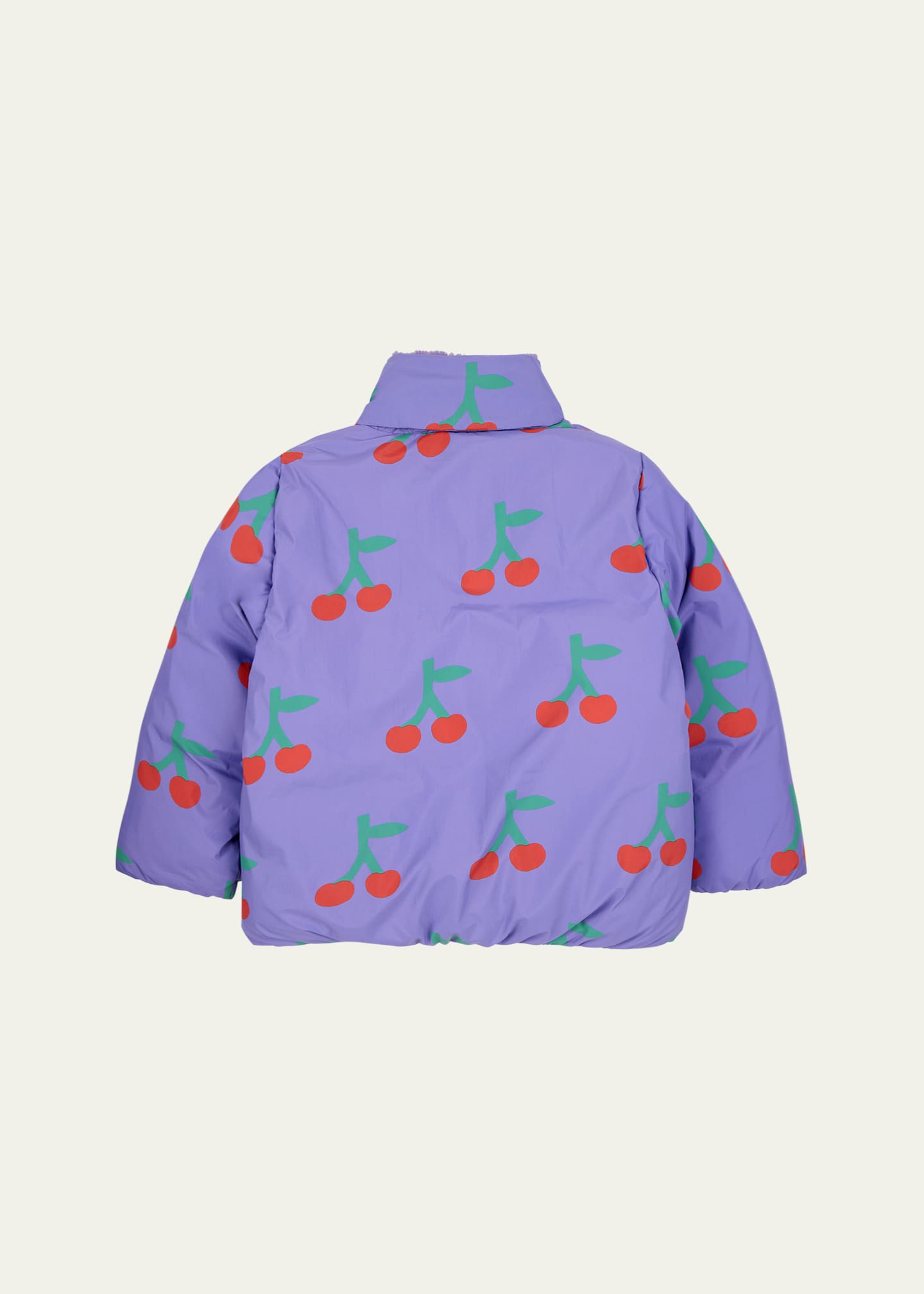Bobo Choses Girl's CherryPrint Puffer Coat, Size 213 Bergdorf Goodman