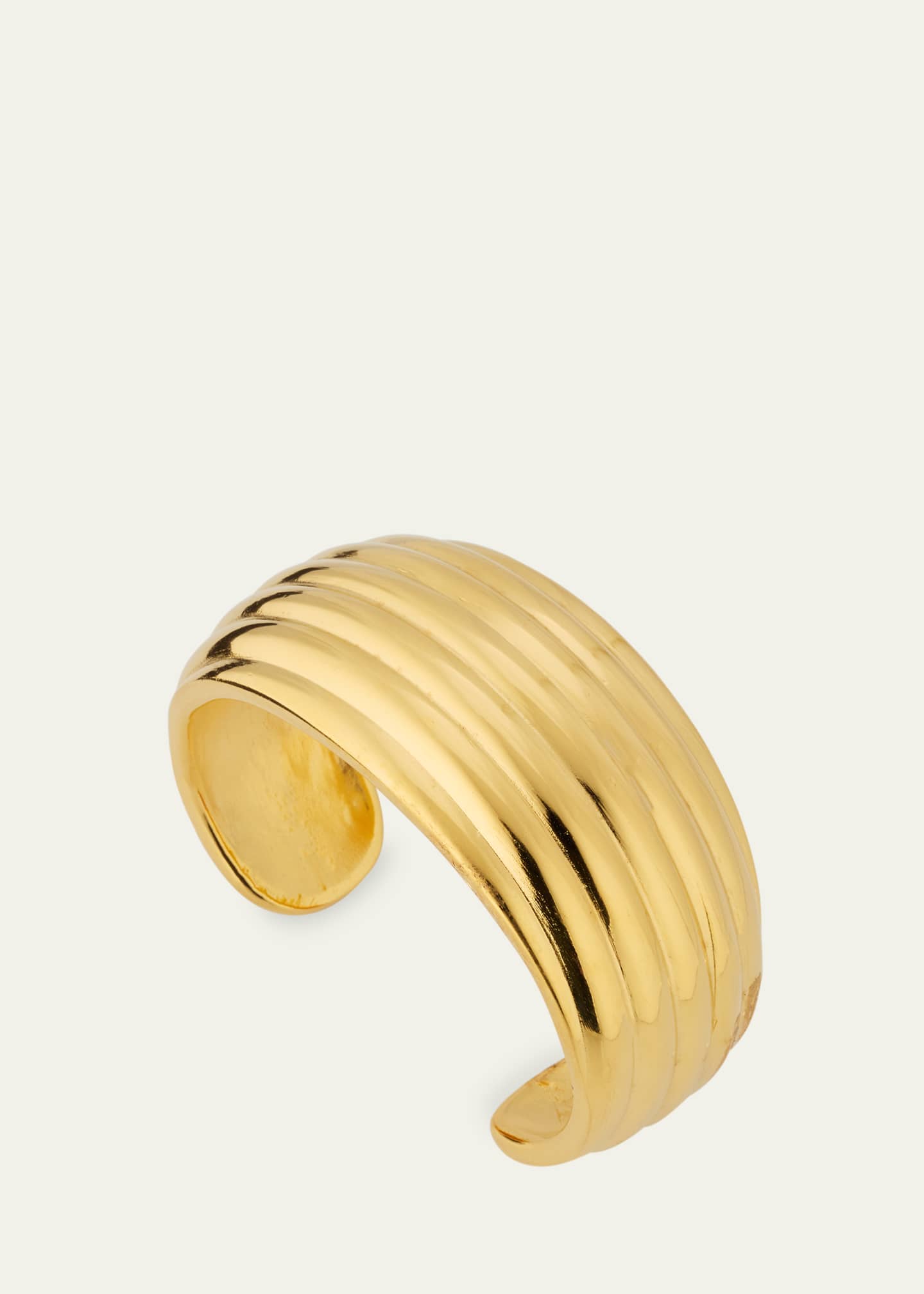 Ben-Amun Gold Plated Lined Thick Cuff Bracelet Image 3 of 4