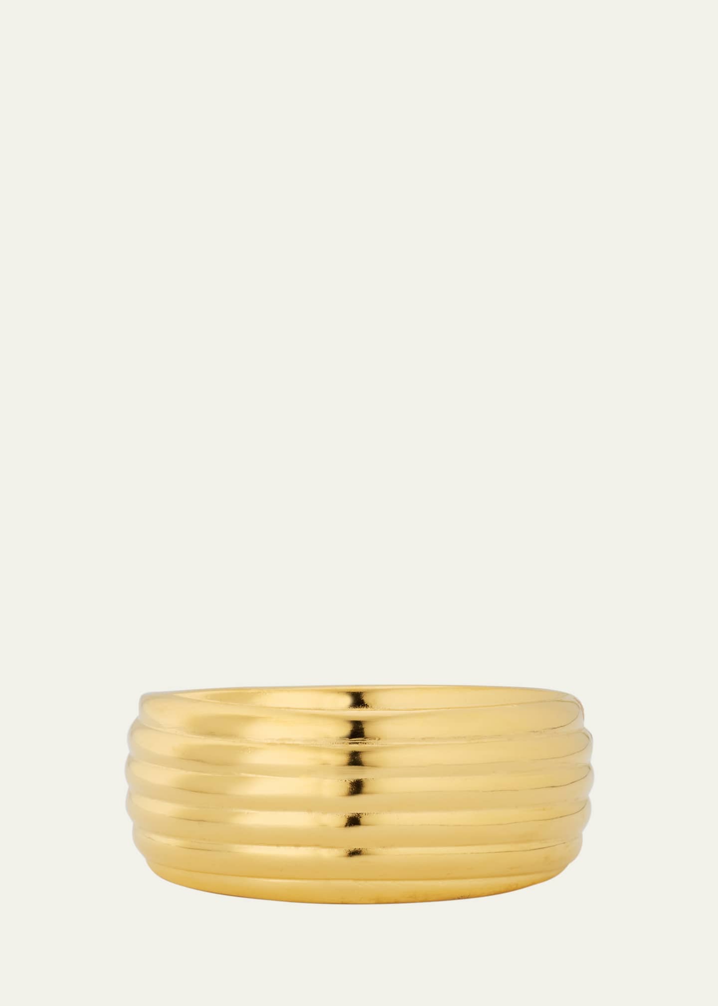 Ben-Amun Gold Plated Lined Thick Cuff Bracelet Image 1 of 4