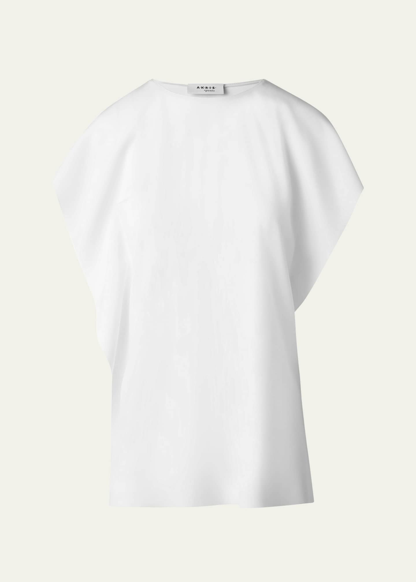 Akris punto Draped Sleeveless Blouse Image 1 of 5