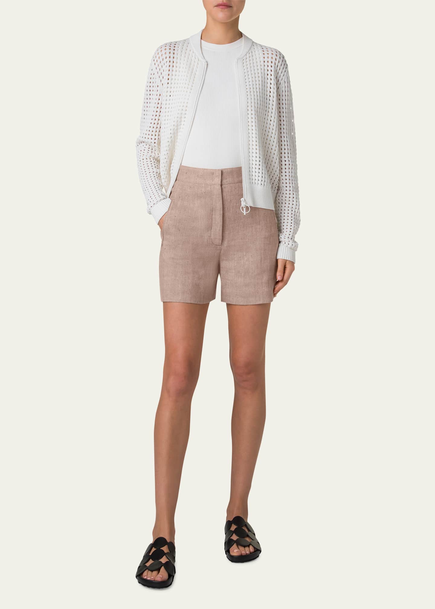 Akris punto Chunky Mesh Knit Cardigan Image 2 of 5