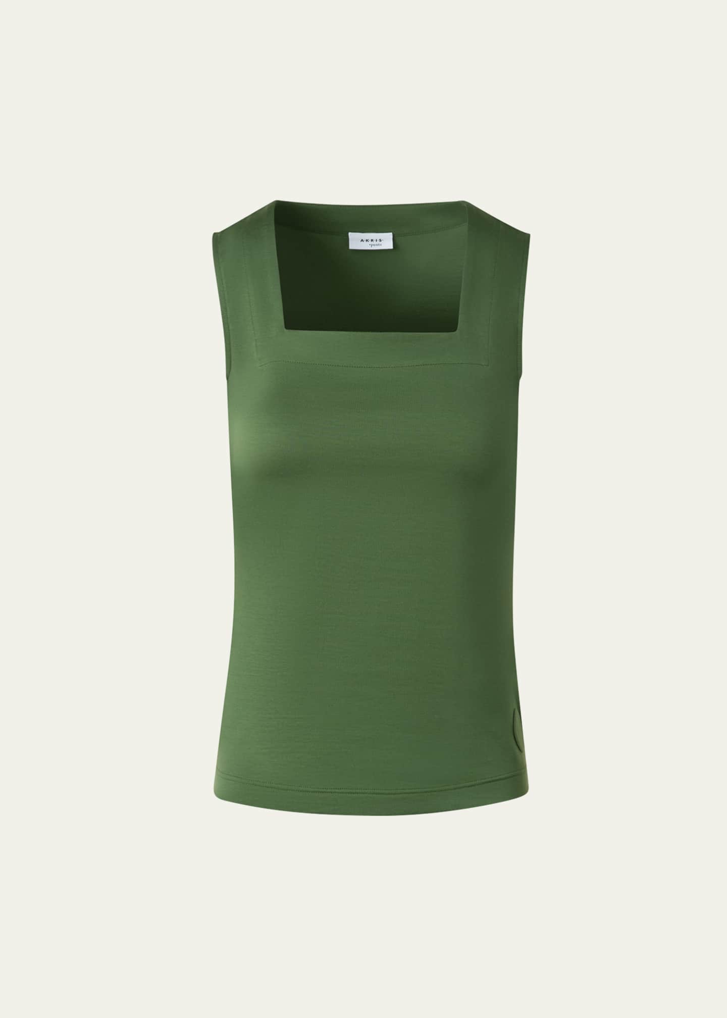 Akris punto Modal Stretch Square-Neck Top Image 1 of 5
