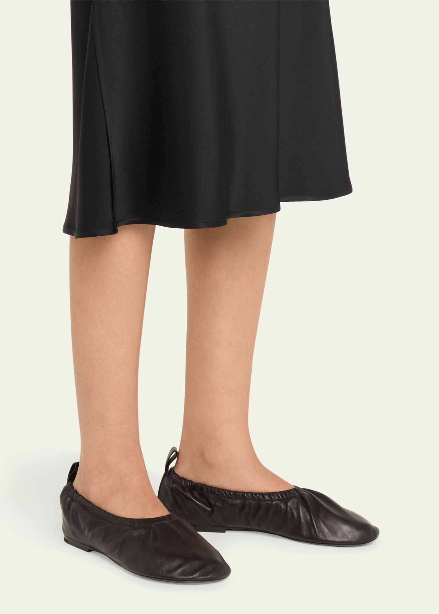 Jil Sander Lambskin Leather Ballerina Flats Image 2 of 3