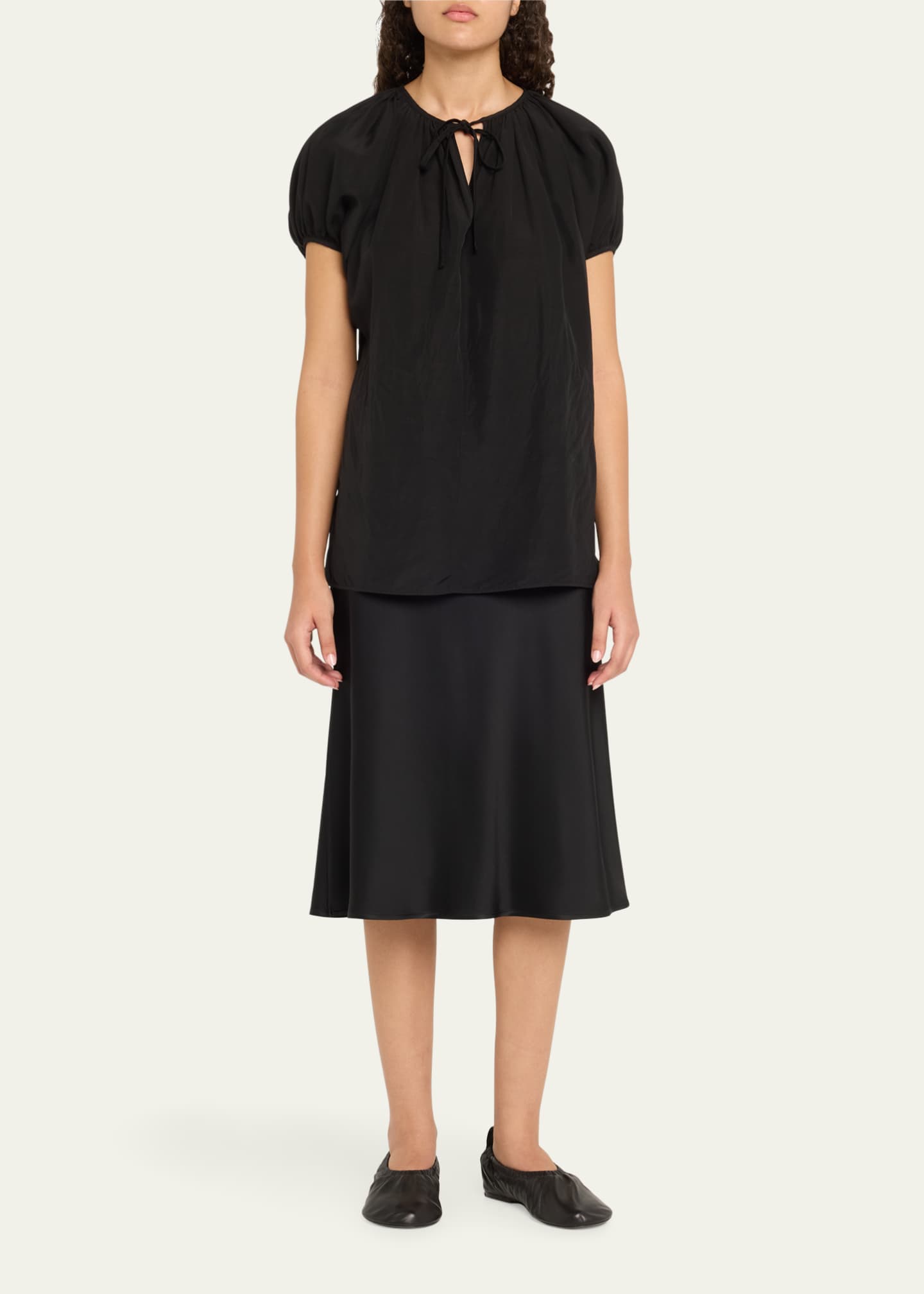 Jil Sander Lambskin Leather Ballerina Flats Image 3 of 3