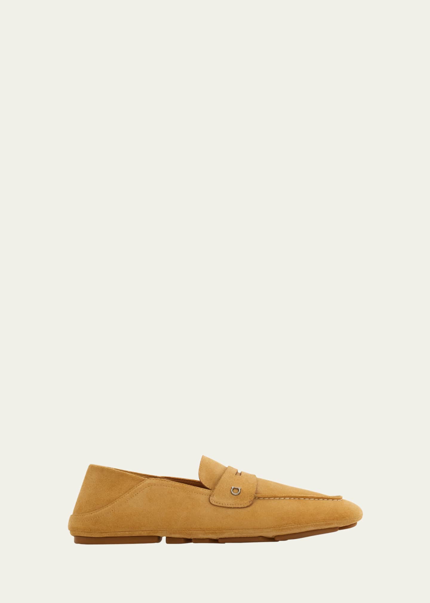 Ferragamo Men's Billion Suede Driving Shoes