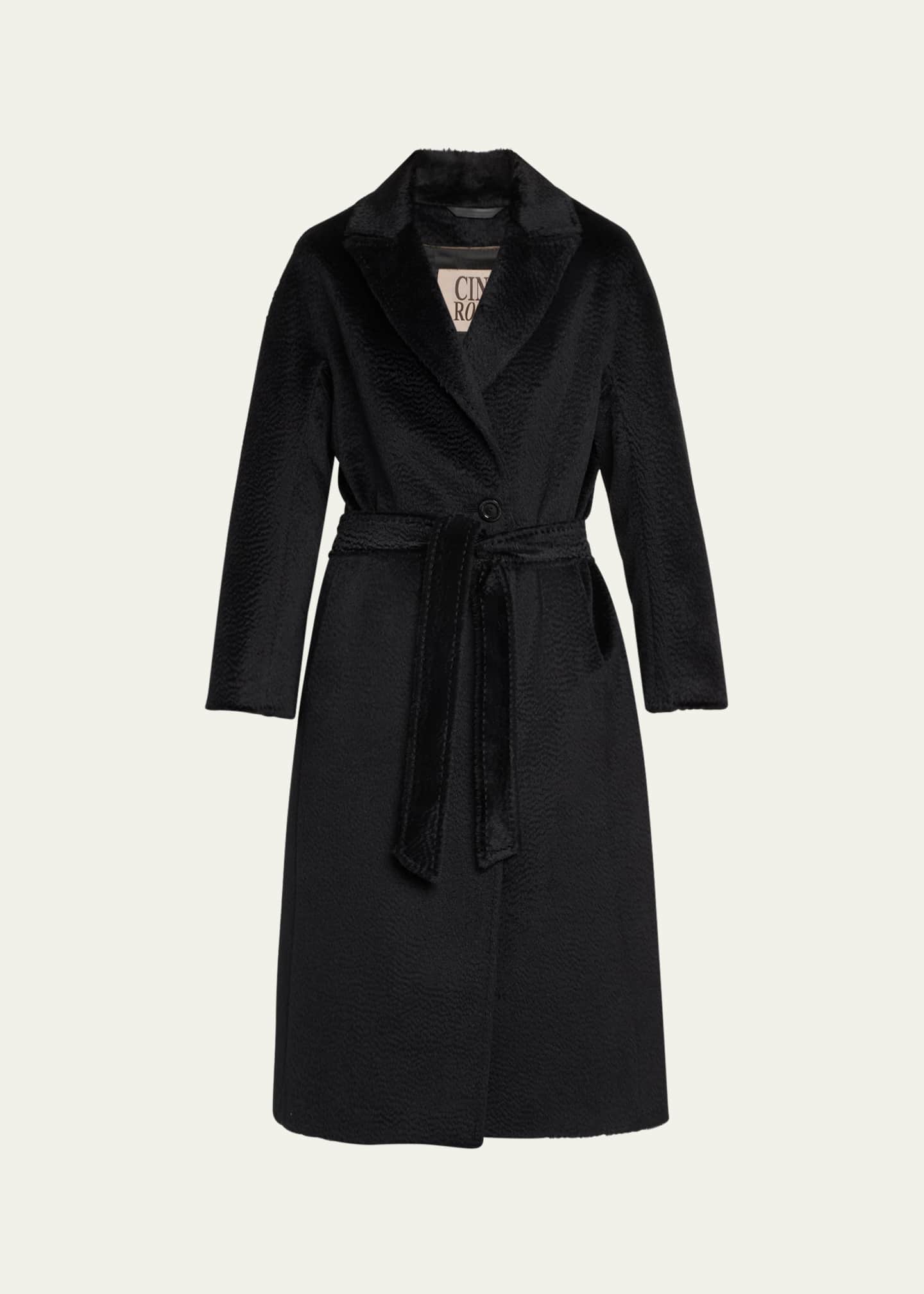 Cinzia Rocca Single-Button Alpaca Wool Coat Image 1 of 5