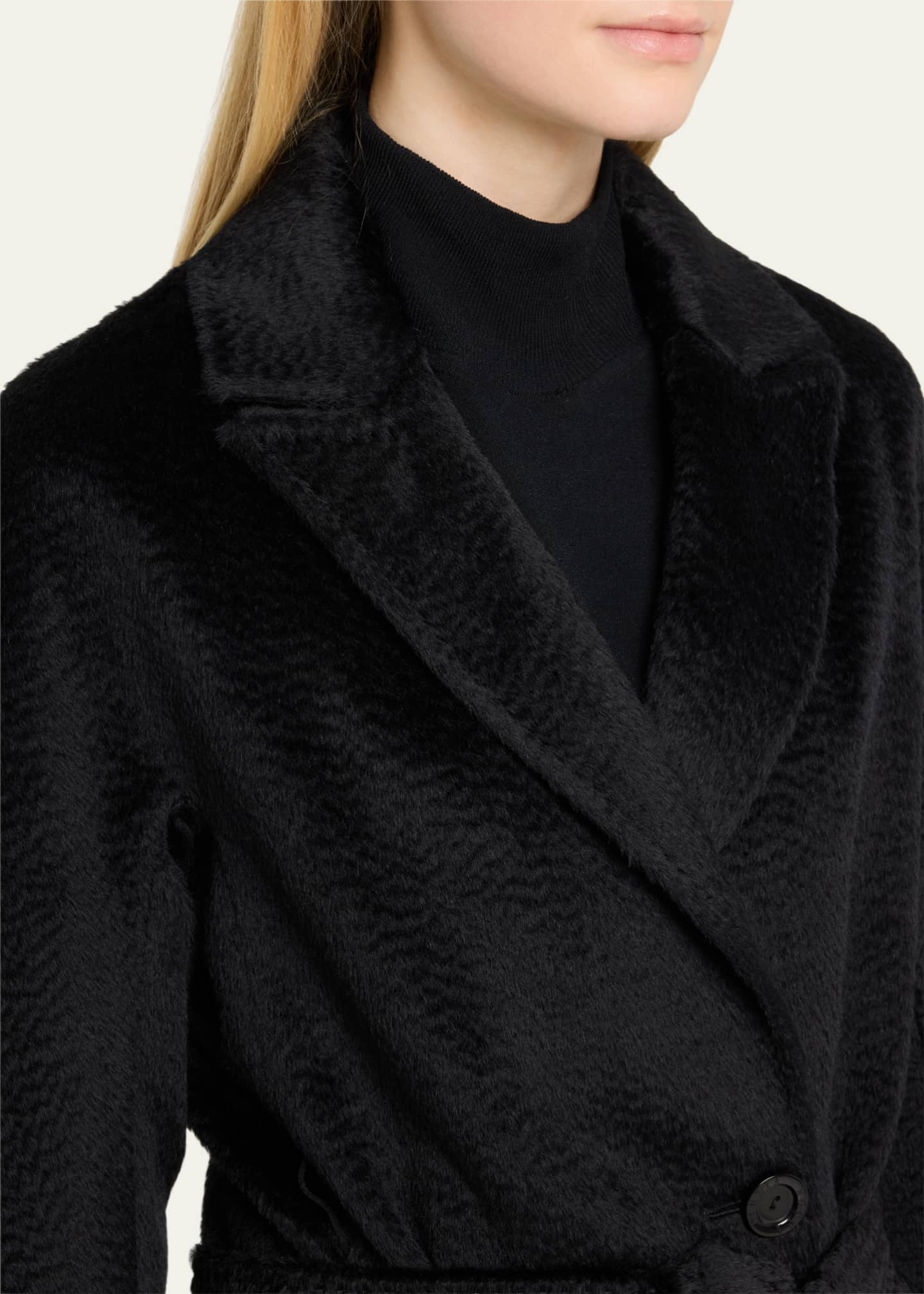 Cinzia Rocca Single-Button Alpaca Wool Coat Image 5 of 5