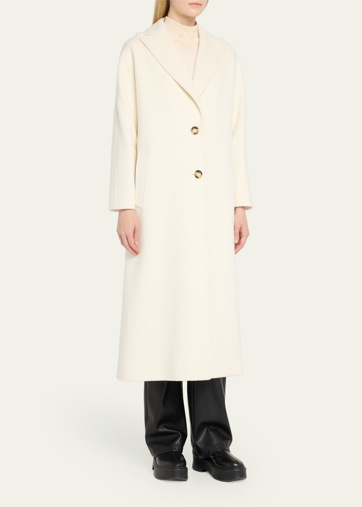 Cinzia Rocca Two-Button Wool Coat Image 4 of 5