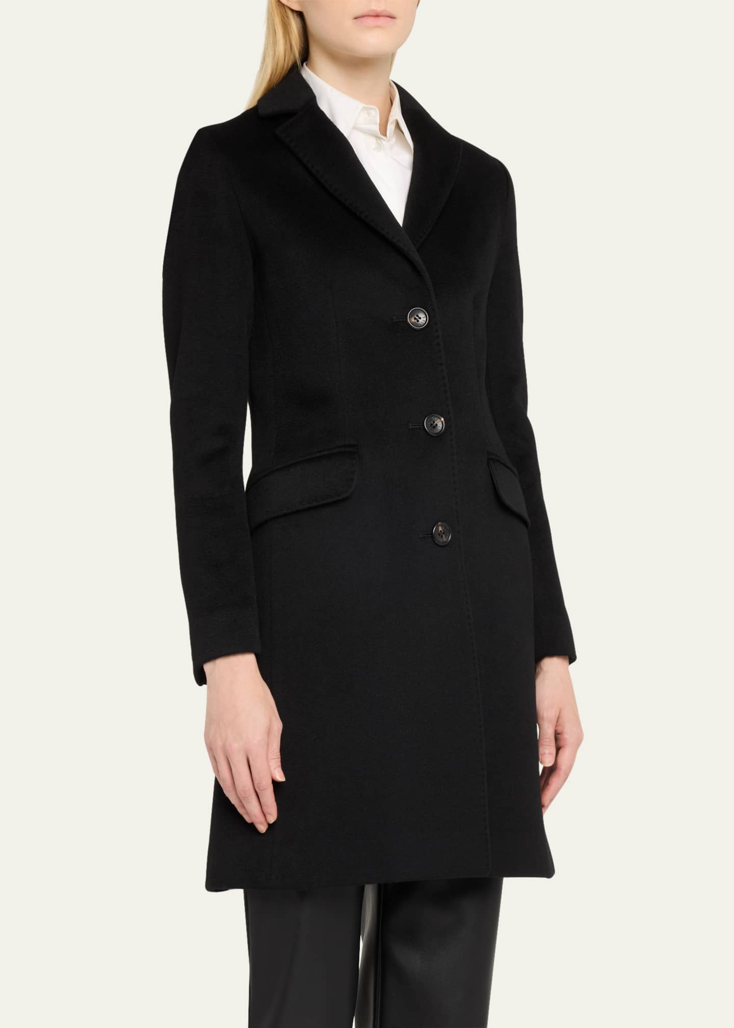 Cinzia Rocca Single-Breasted Wool Coat Image 4 of 5