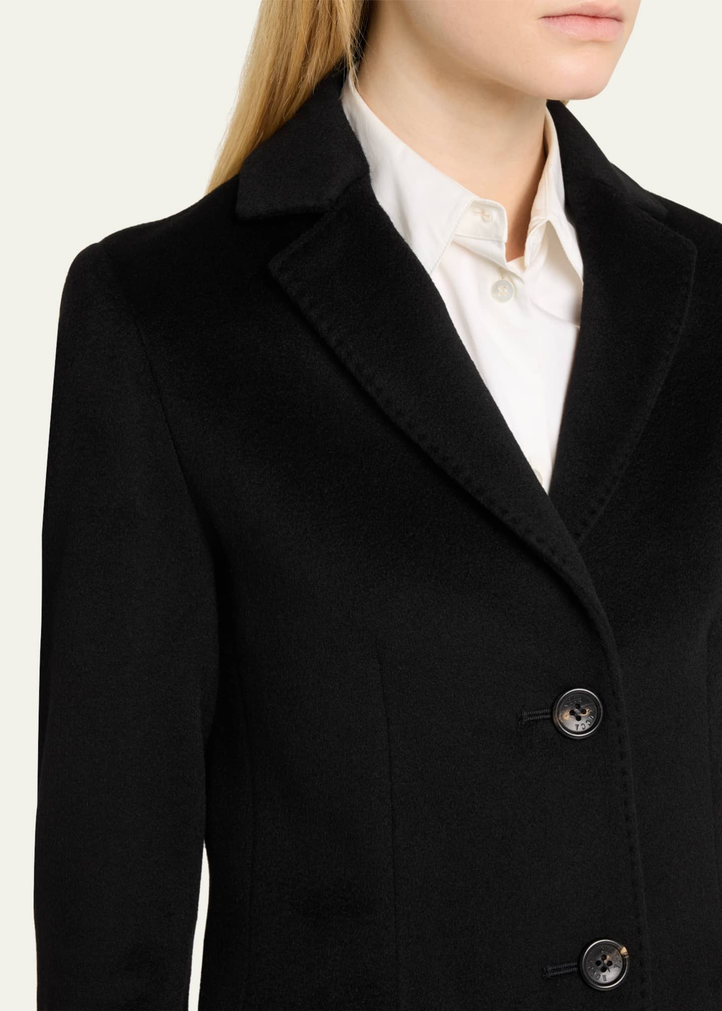 Cinzia Rocca Single-Breasted Wool Coat Image 5 of 5