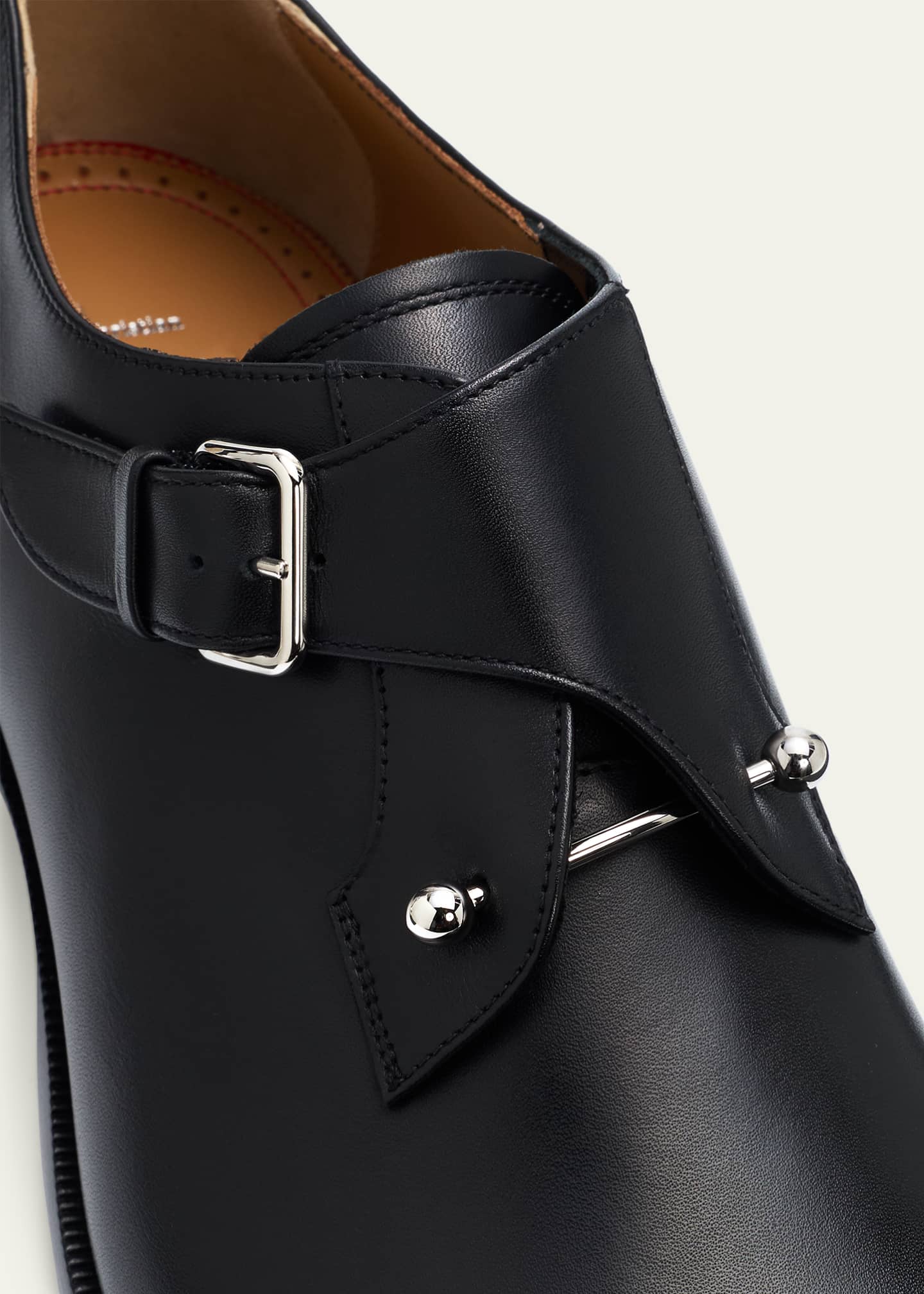Christian Louboutin Men's Chambeli Monk-Strap Leather Loafers