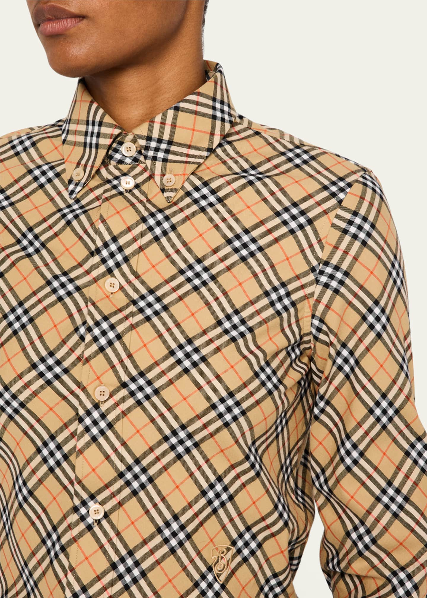 Burberry button down sales