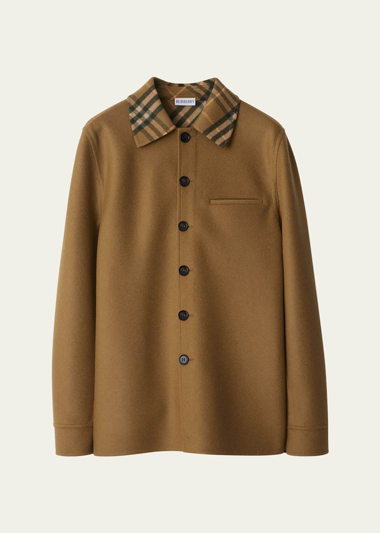 Burberry Cie Check Collar Shirt Jacket Image 1 of 4