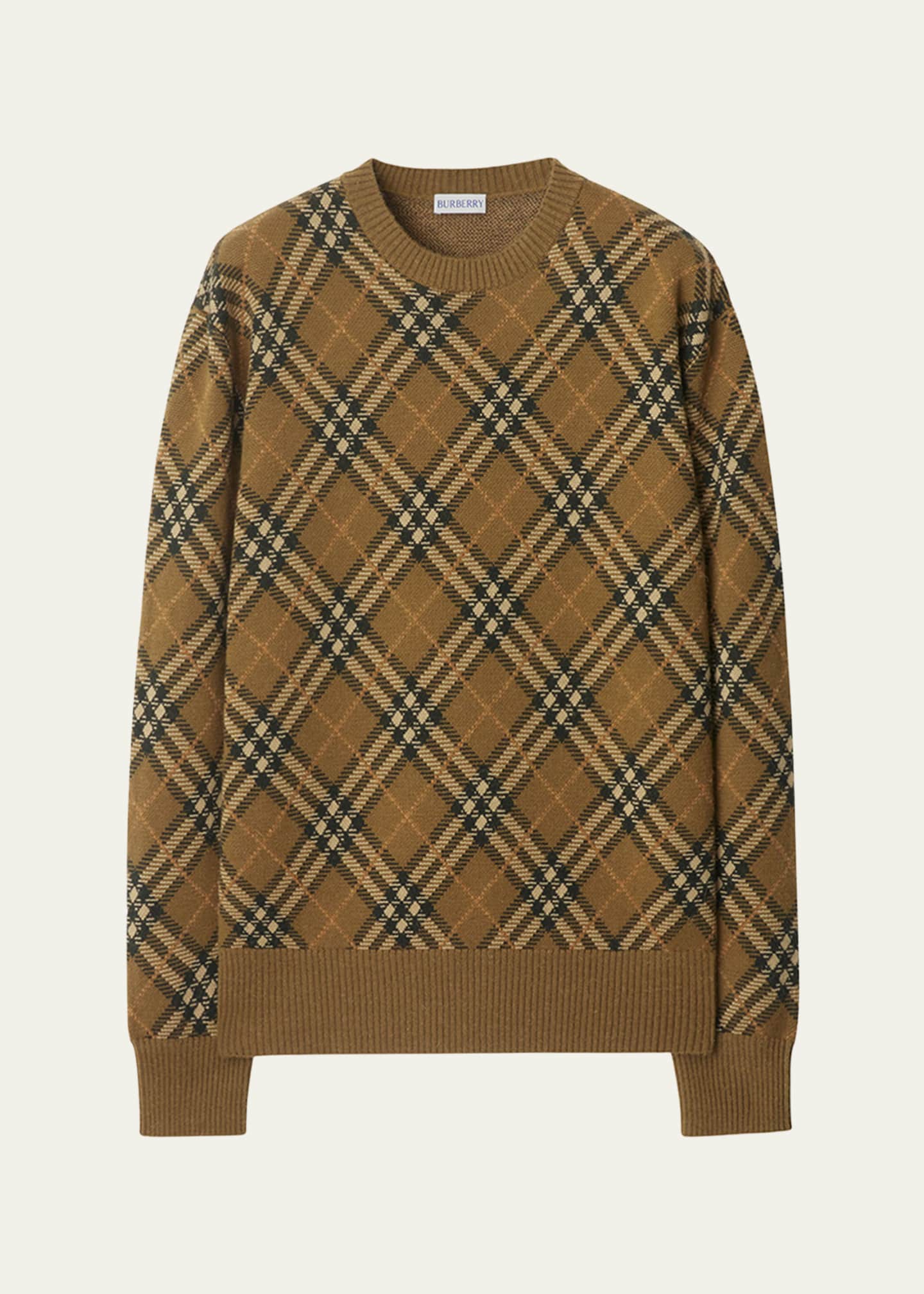 Burberry crew neck sweater clearance