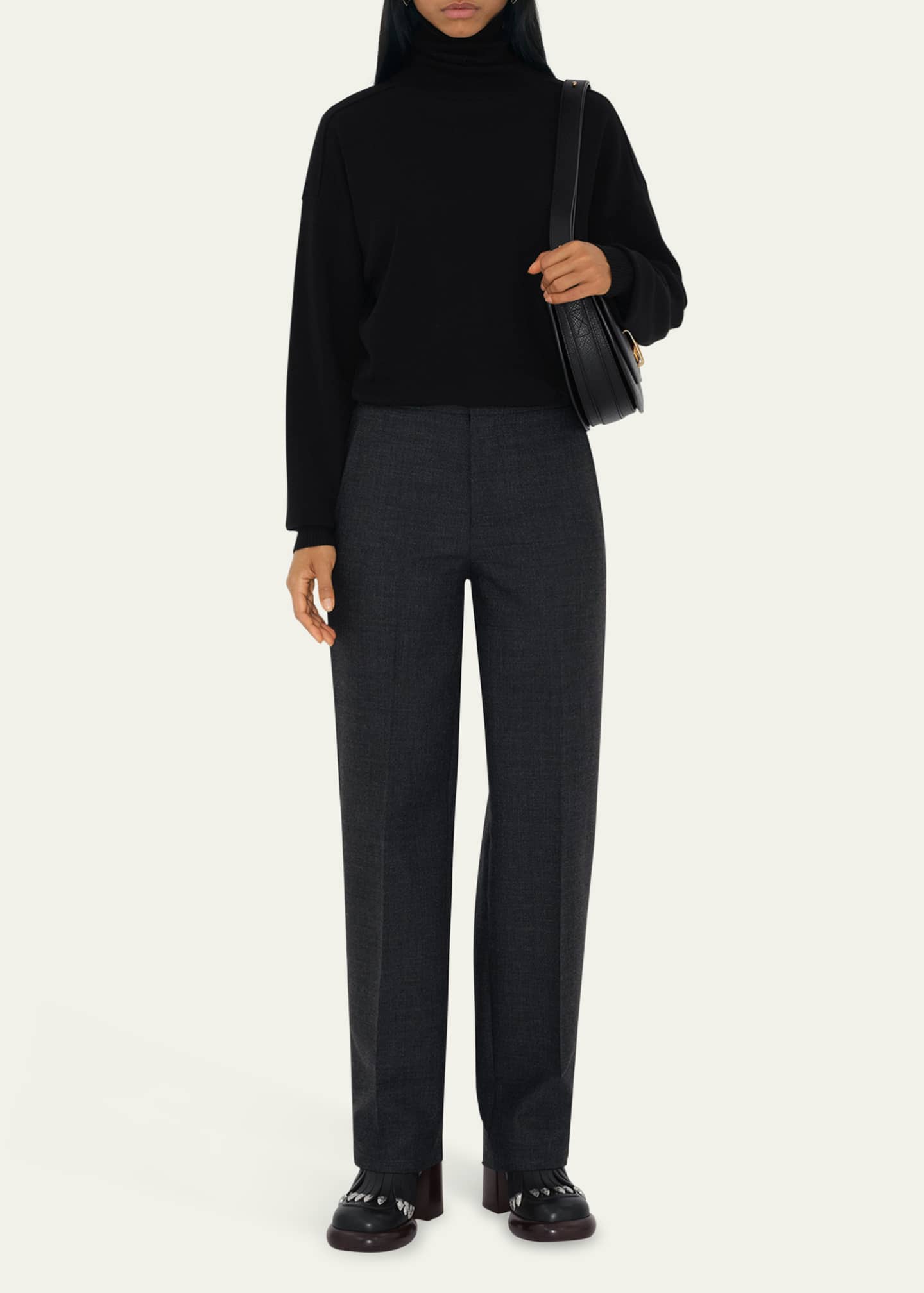 Burberry Light Weight Wool Turtleneck Sweater Image 2 of 4