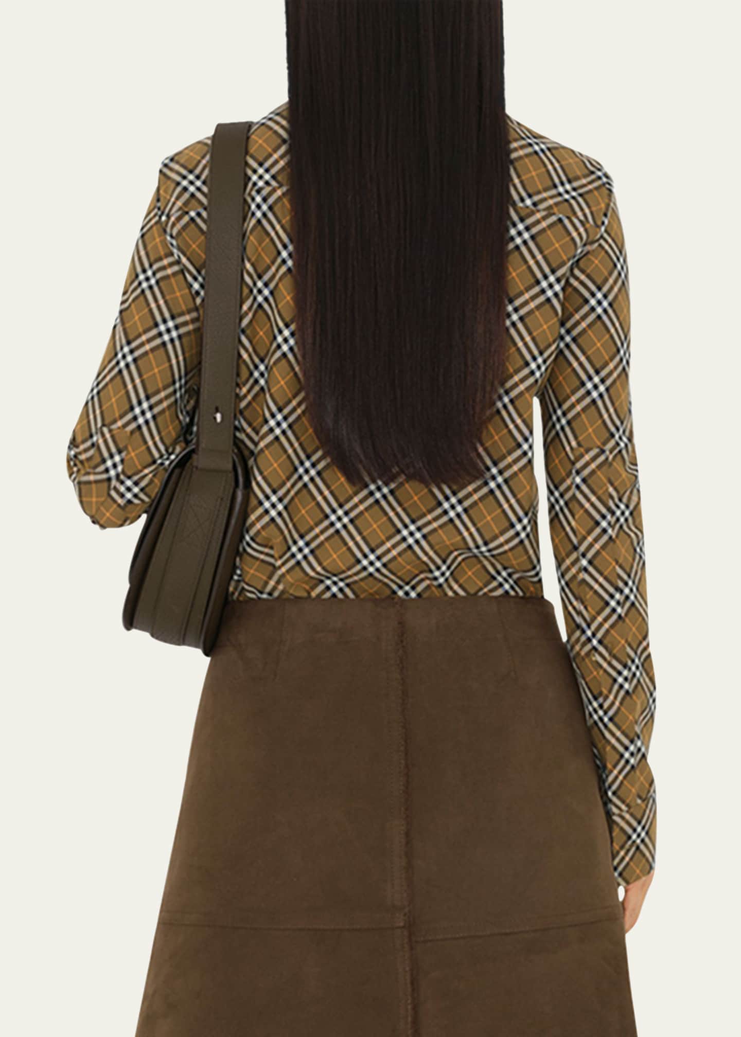 Burberry Shrunken Check Button-Down Shirt Image 3 of 4