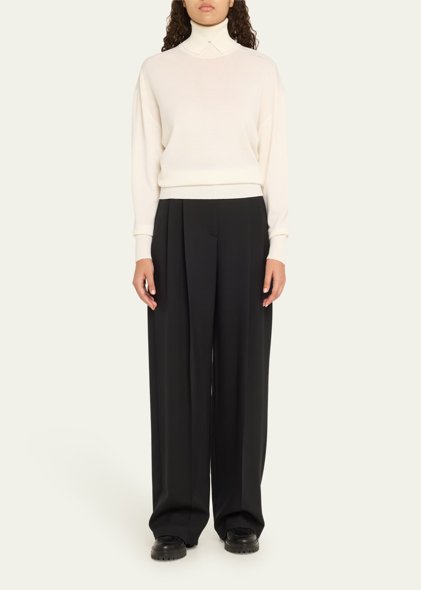 Burberry Turtleneck Wool Sweater Image 2 of 5