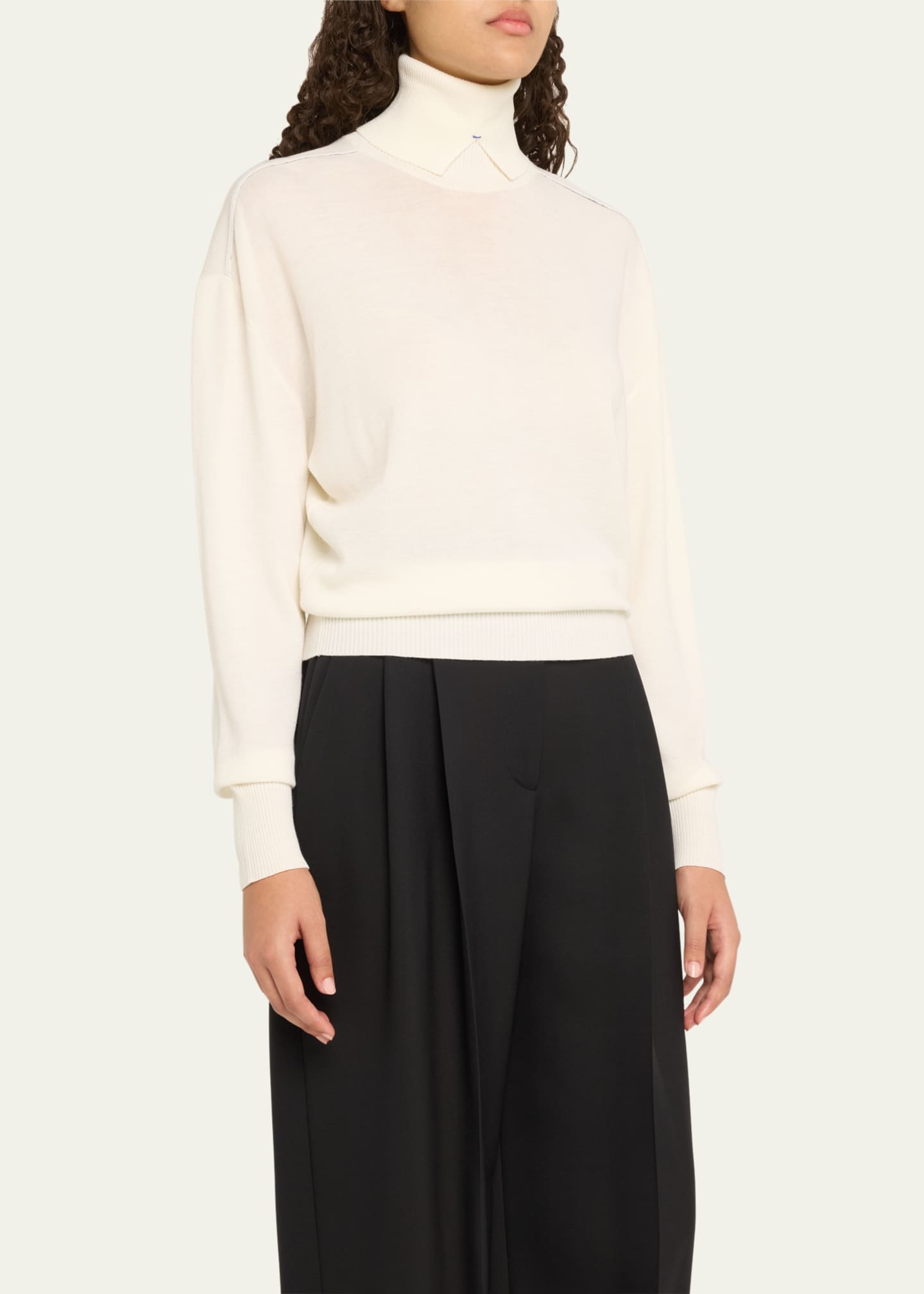 Burberry Turtleneck Wool Sweater Image 4 of 5